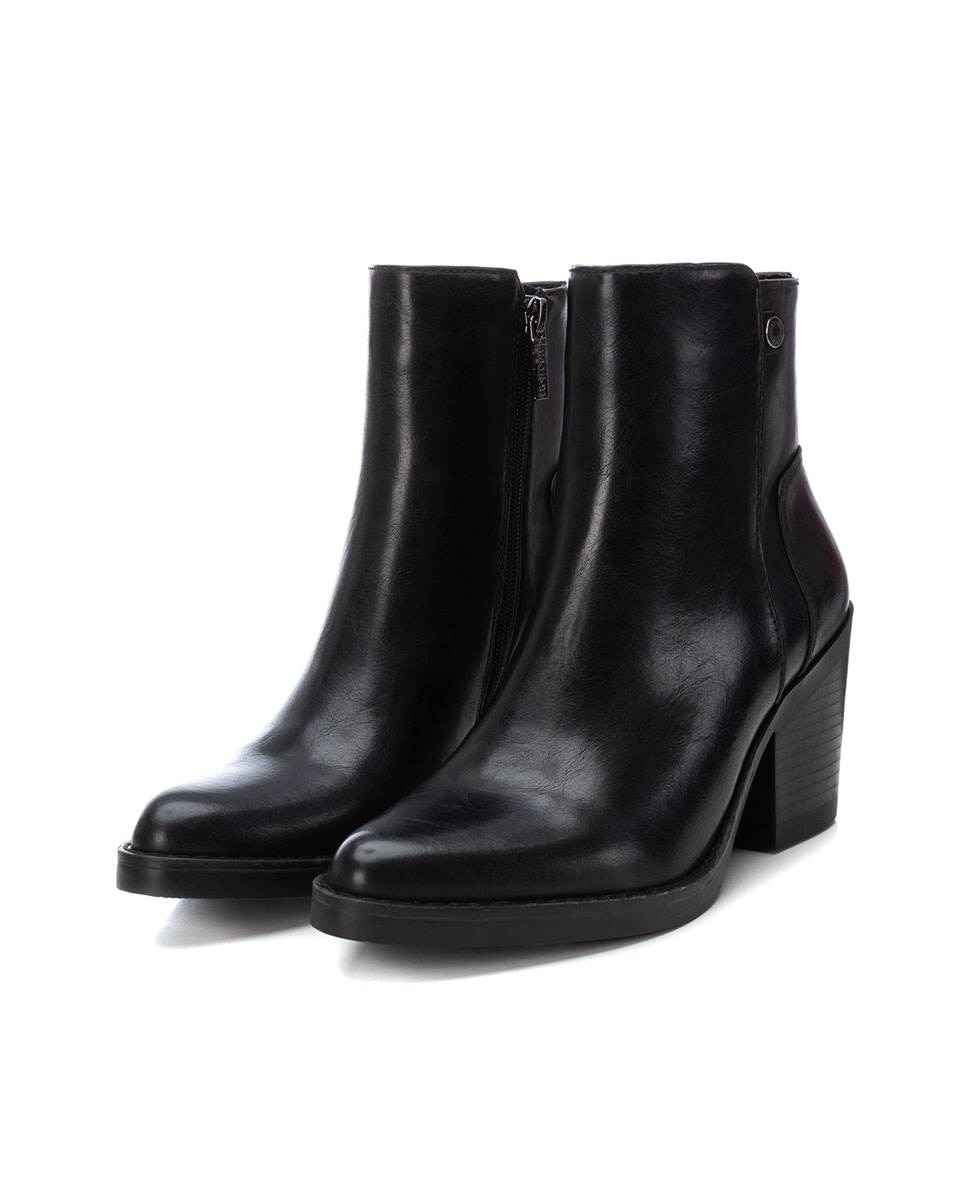 Botín de mujer cowboy con cremallera lateral - Refresh - Negro Negro-5