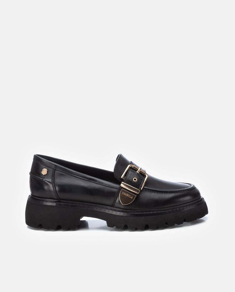 Imagen 0 de Mocasín de mujer de piel Negro