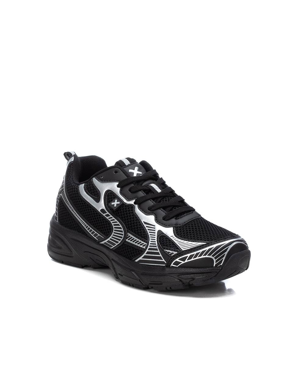 Zapatilla de mujer con cordones - Xti - Negro Negro-3