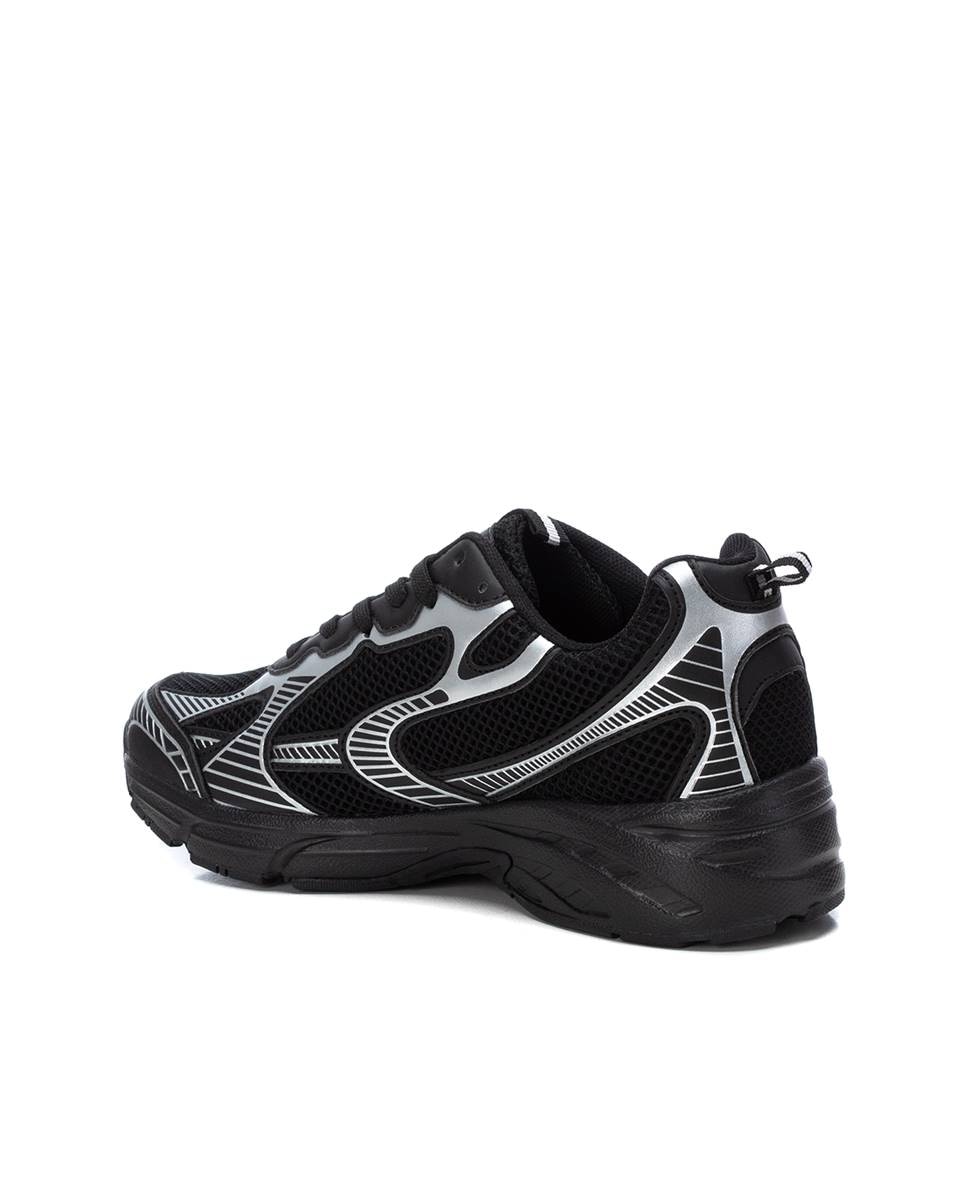 Zapatilla de mujer con cordones - Xti - Negro Negro-4