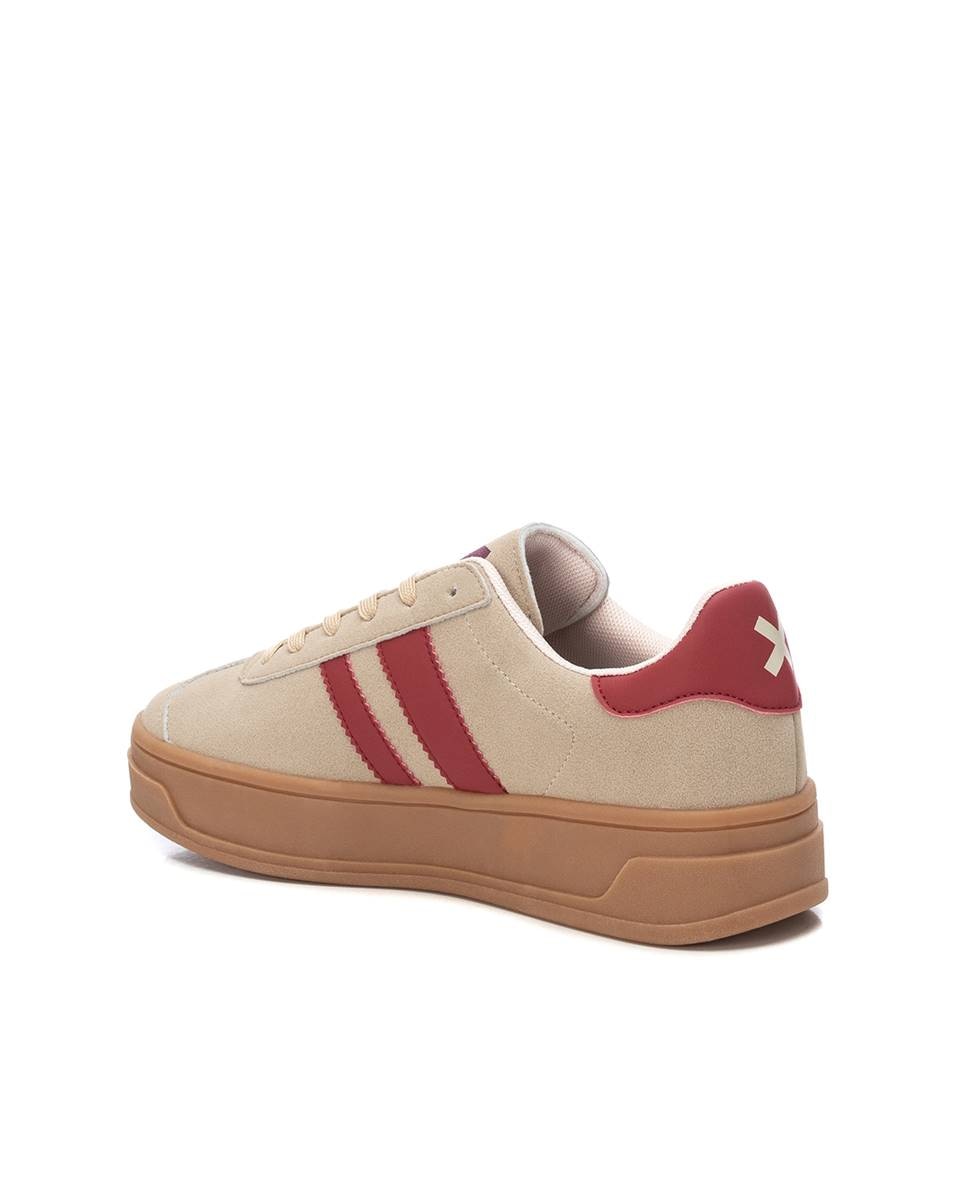 Zapatilla de mujer con cordones - Xti - Beige Beige-2
