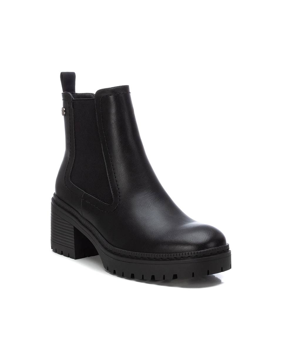 Botín de mujer chelsea con tacón ancho - Xti - Negro Negro-3
