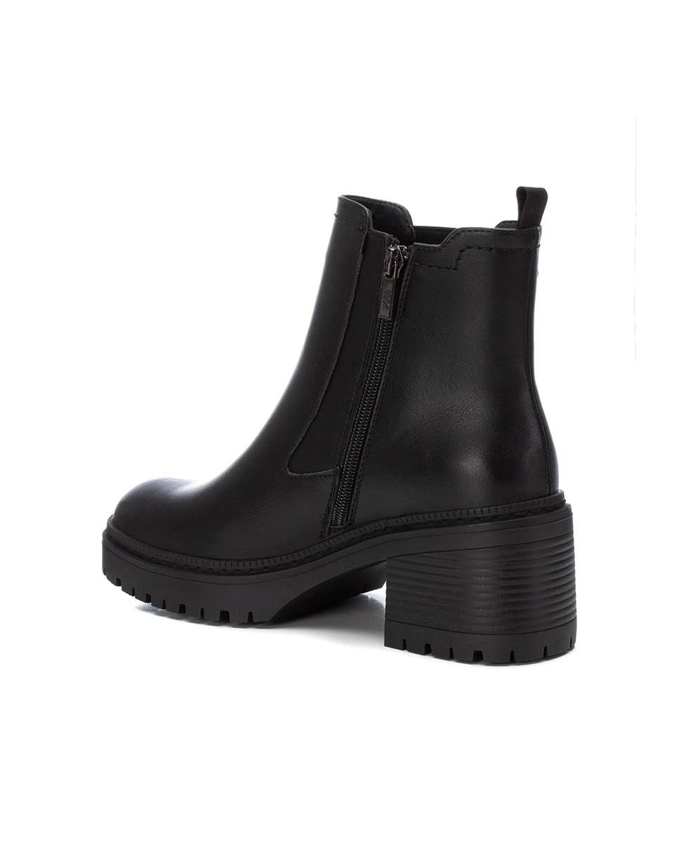Botín de mujer chelsea con tacón ancho - Xti - Negro Negro-2