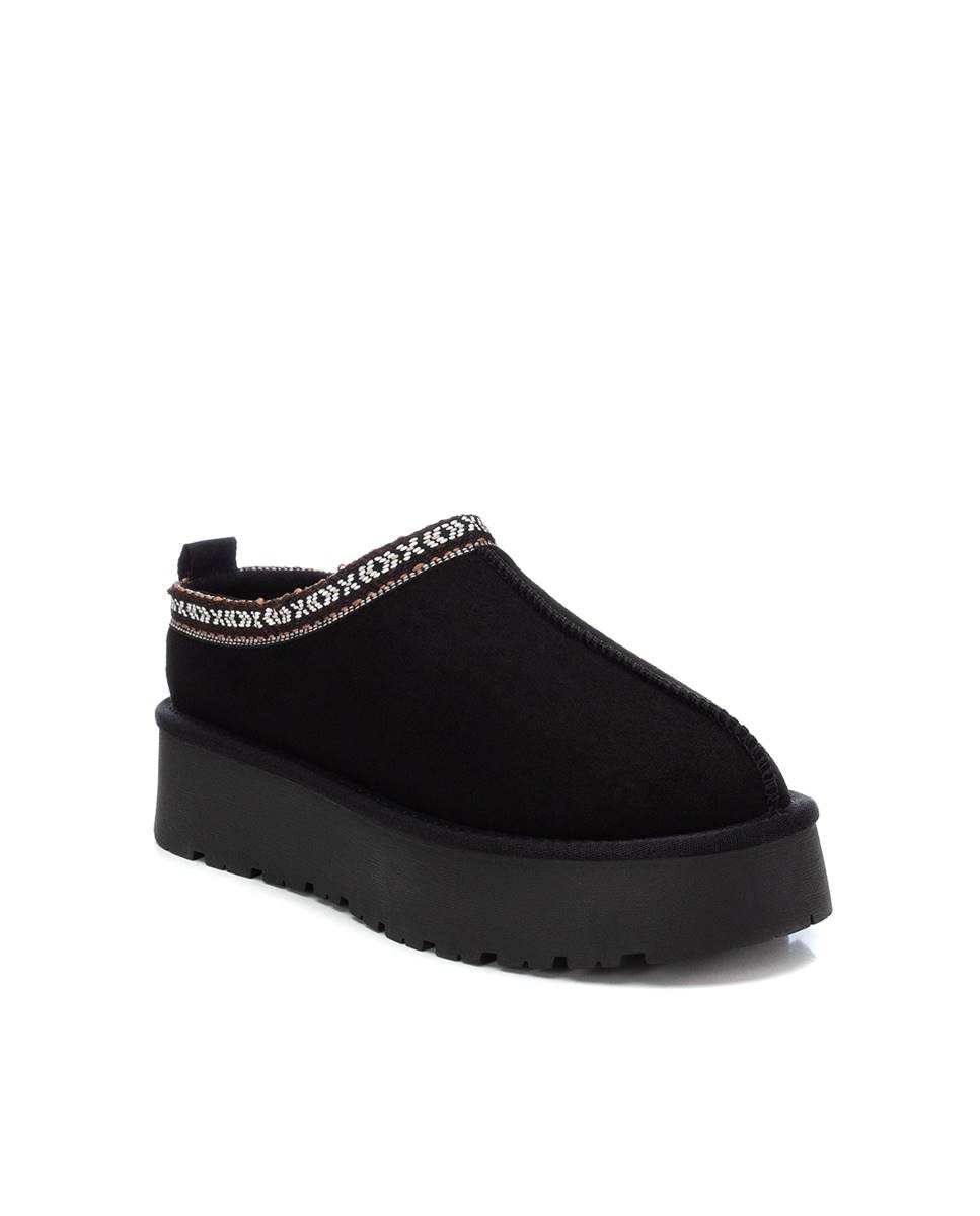 Zapatilla de mujer australiana con plataforma - Xti - Negro Negro-3
