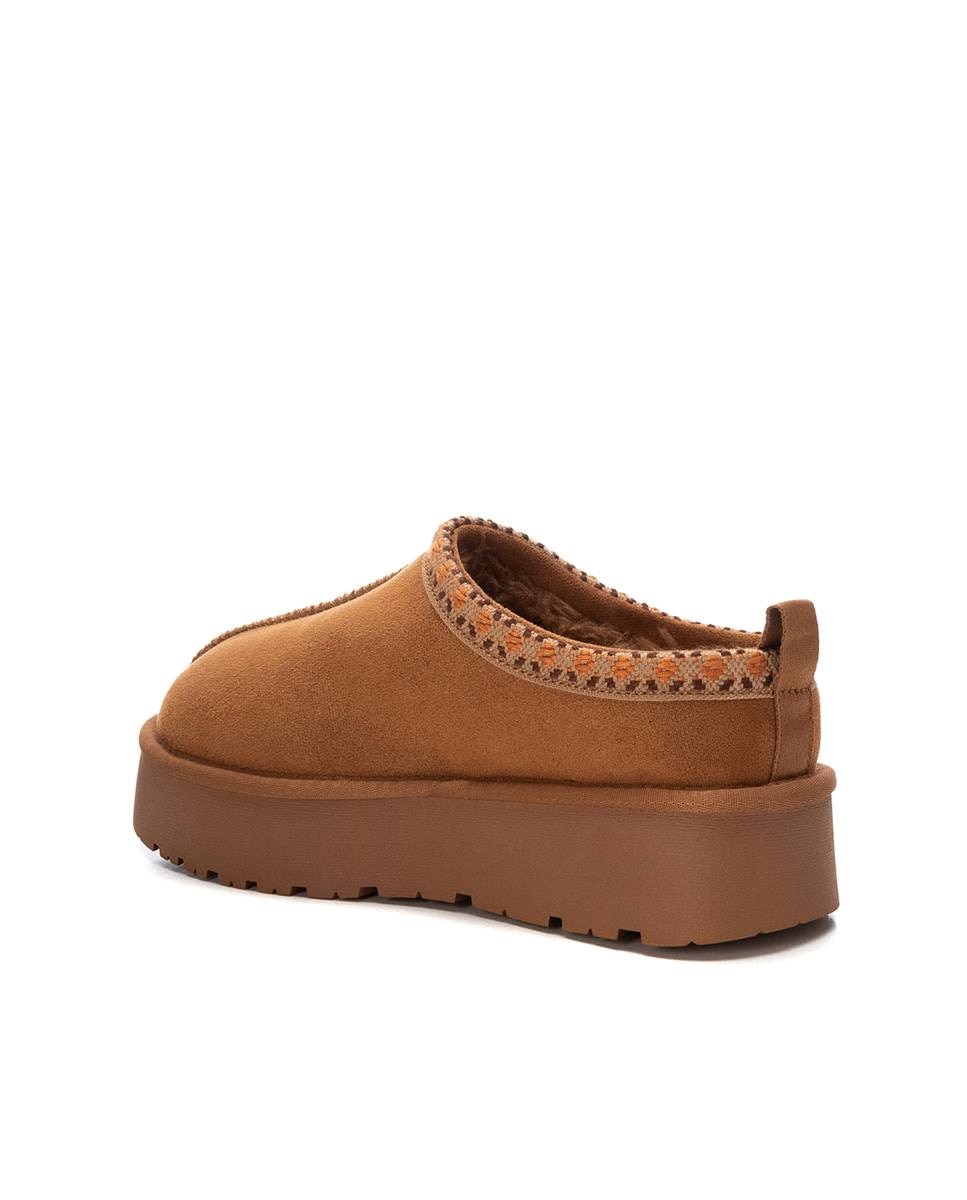 Zapatilla de mujer australiana con plataforma - Xti - Camel Camel-4