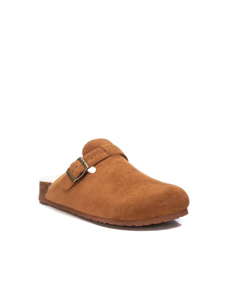 Zueco de mujer con pelo interior - Xti - Camel Camel-3