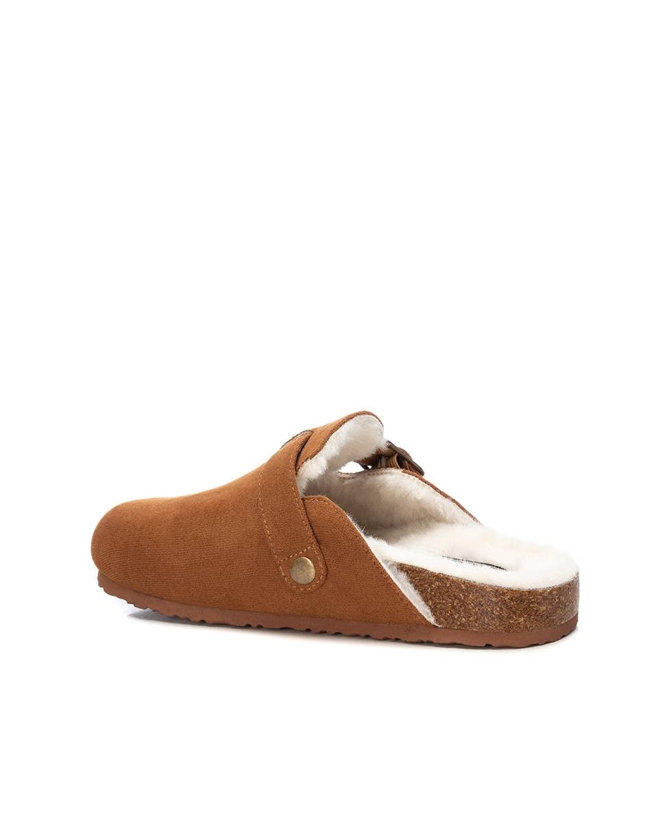 Zueco de mujer con pelo interior - Xti - Camel Camel-2