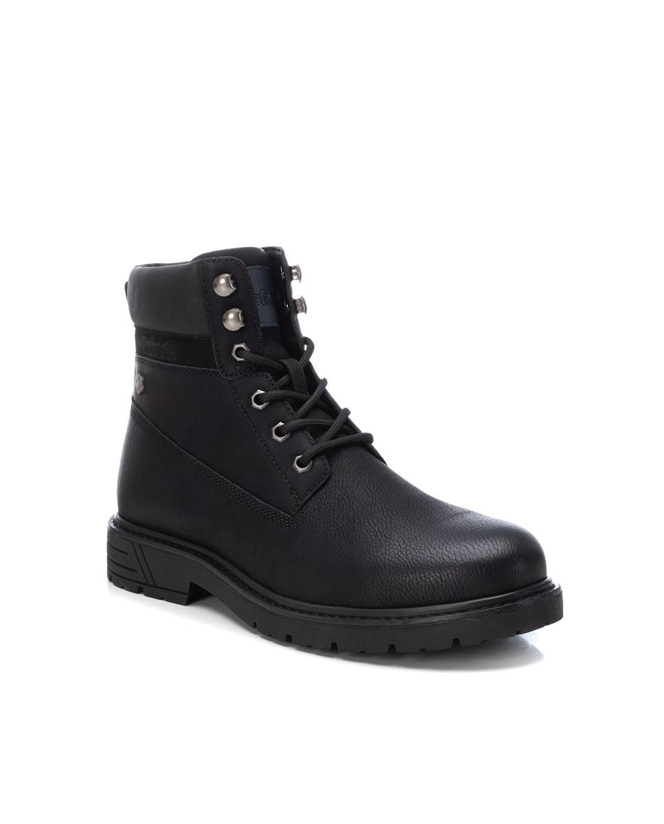 Botines de hombre con cordones - Refresh - Negro Negro-3