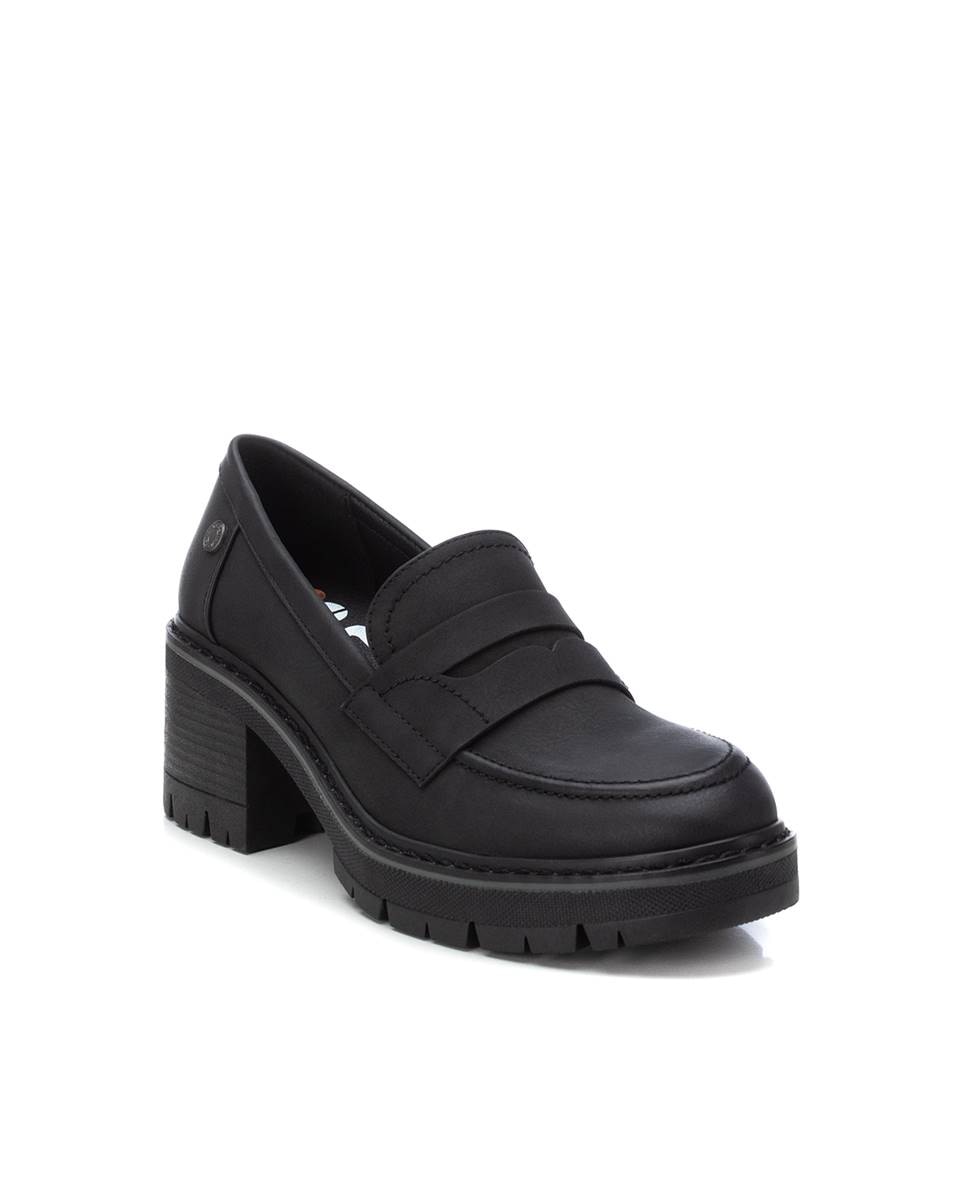 Mocasín de mujer con tacón - Refresh - Negro Negro-3