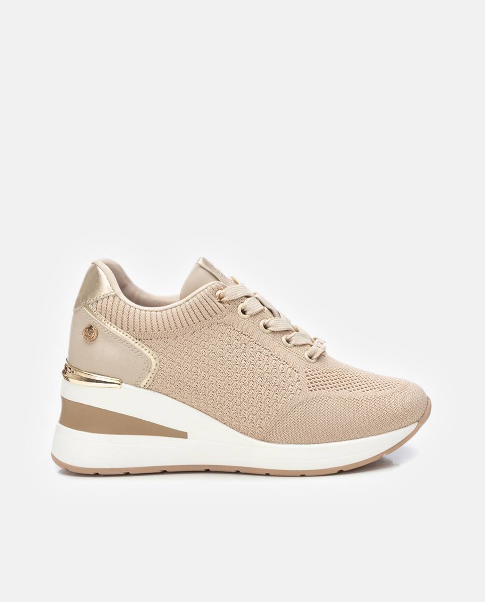 Xti - Zapatillas deportivas de mujer con cuñas y elásticas.