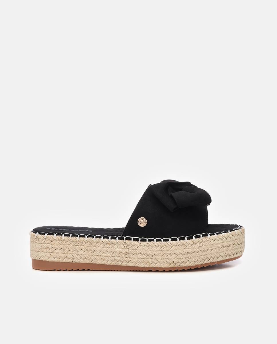 Refresh - Sandalias planas de mujer con suela de yute.