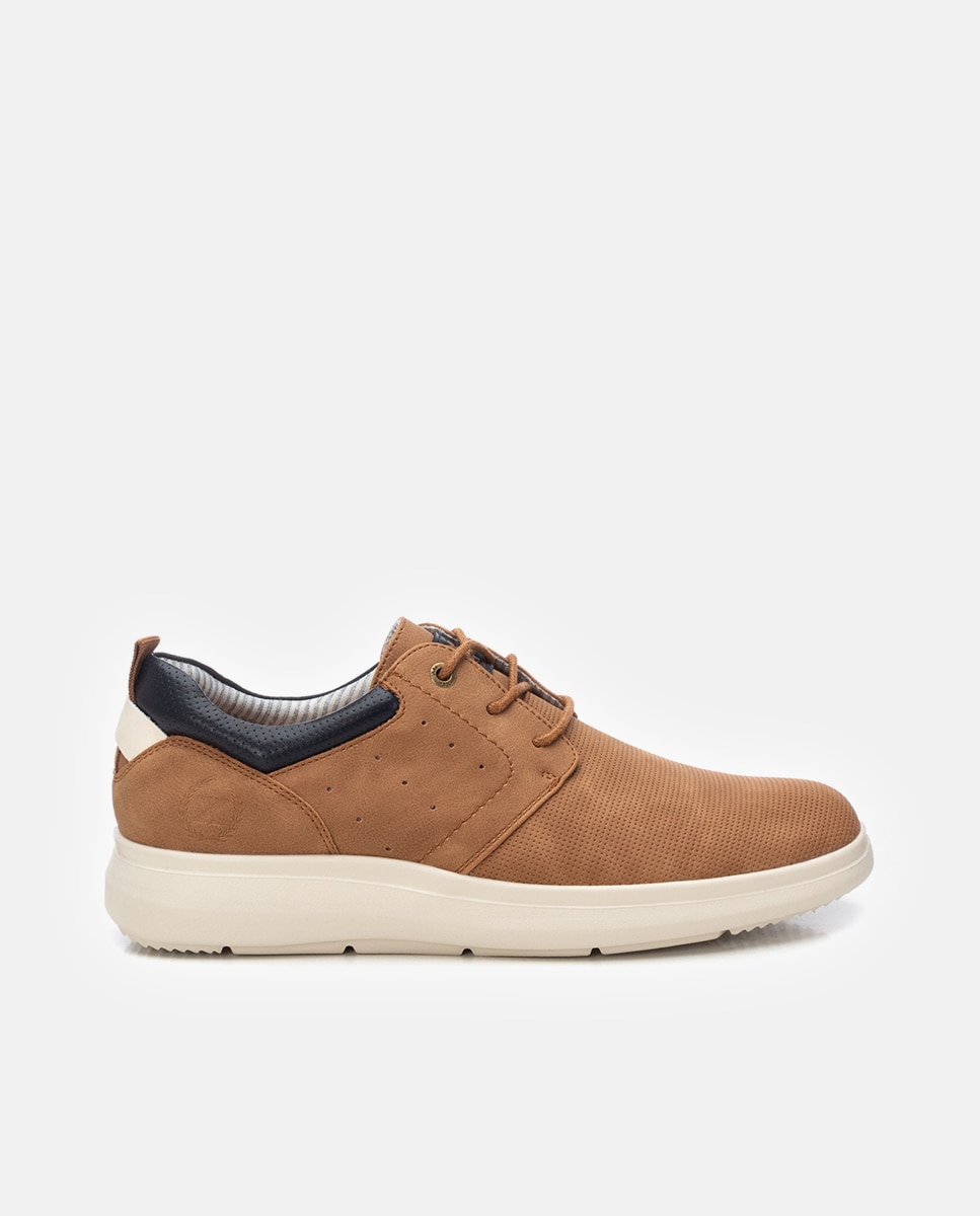Xti - Zapatos de cordones de hombre con suela de goma.