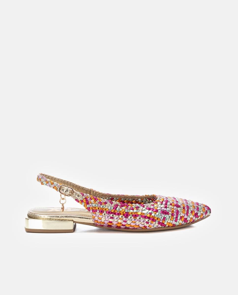 Imagen 0 de Zapatos planos de mujer con cierre de hebilla Multicolor