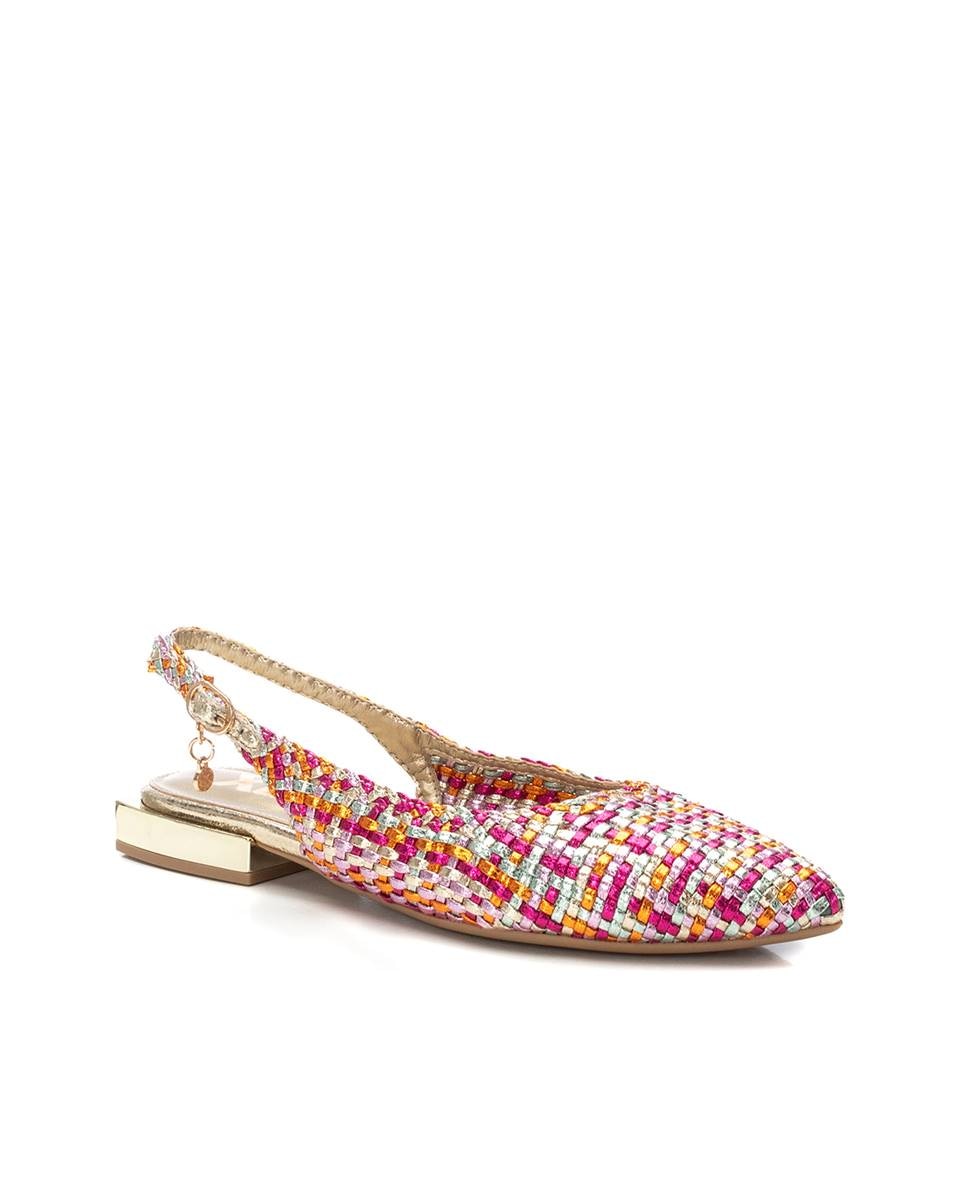 Zapatos planos de mujer con cierre de hebilla - Multicolor Multicolor-3