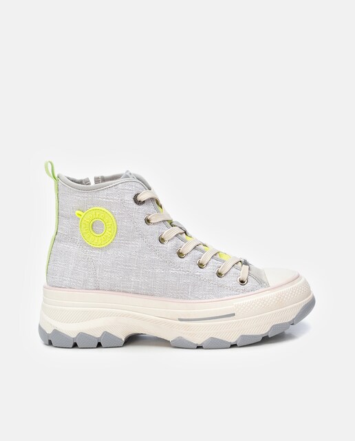 Imagen 0 de Zapatillas de lona de mujer con cierre de cremallera
