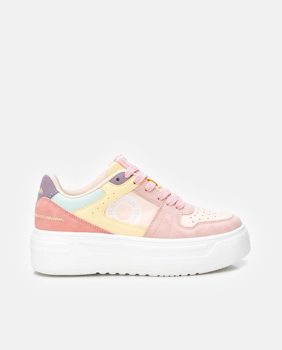 Zapatillas básicas de mujer con doble suela - Nude Nude-1