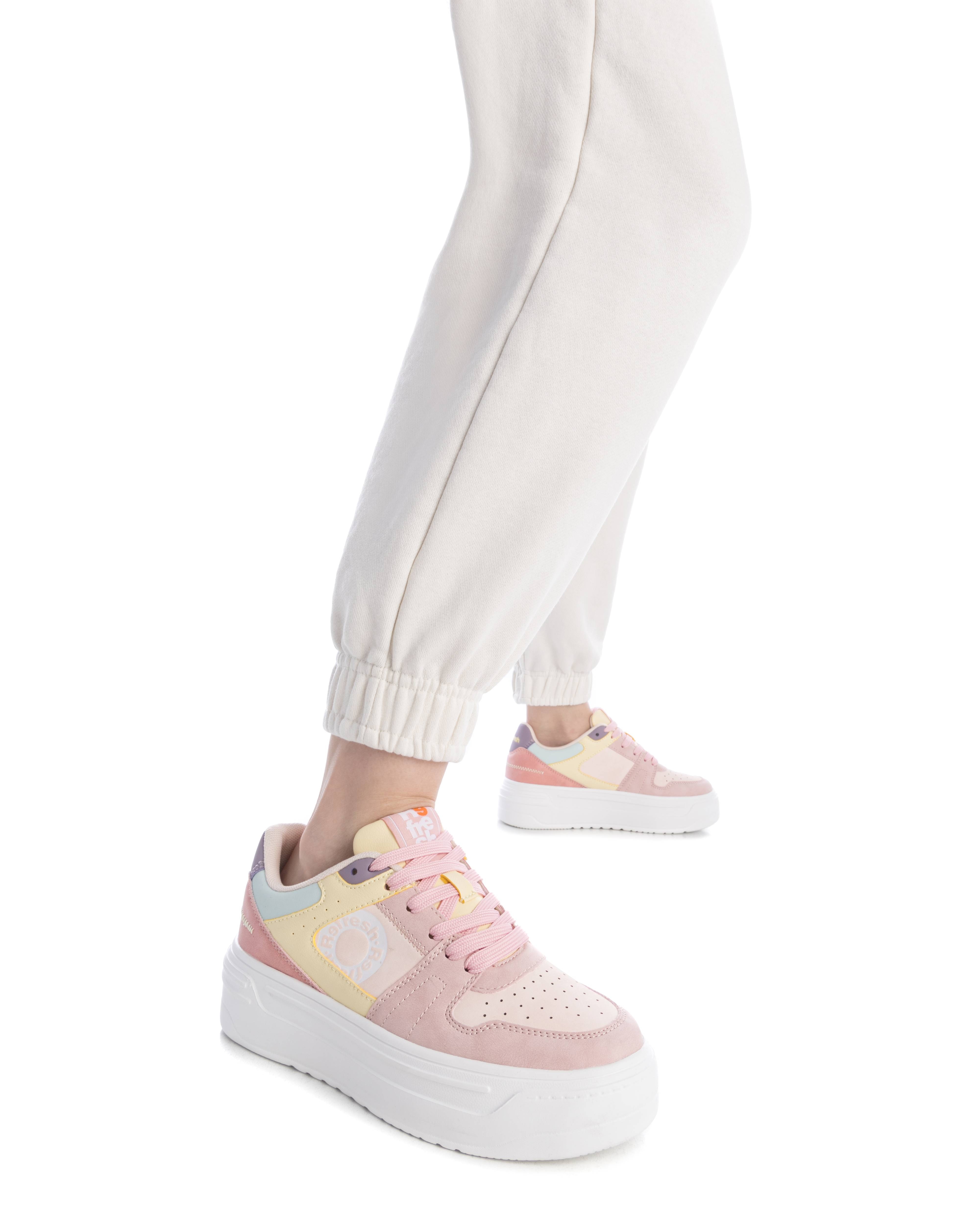 Zapatillas básicas de mujer con doble suela - Nude Nude-2