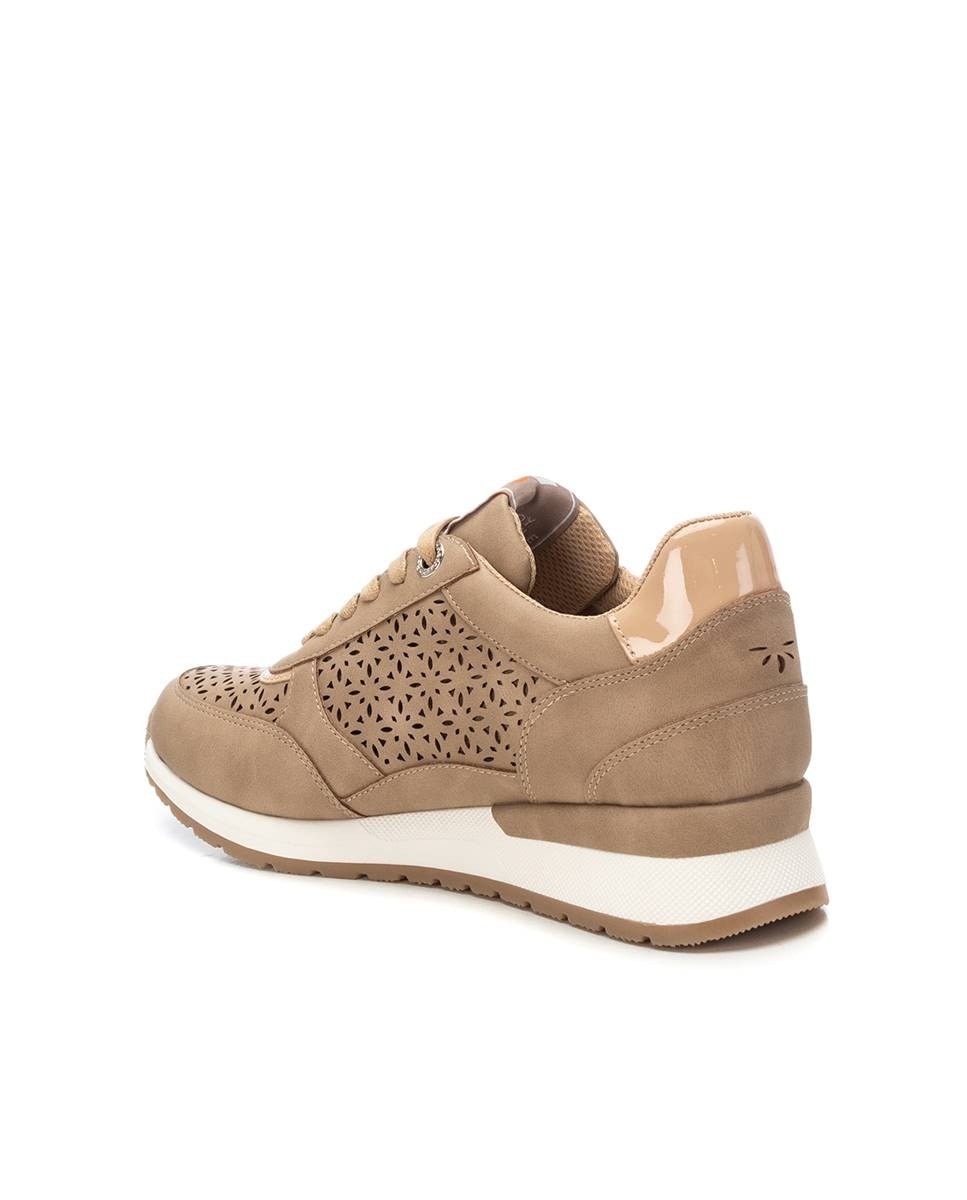 Zapatillas deportivas de mujer con cremallera - Refresh - Beige Beige-4
