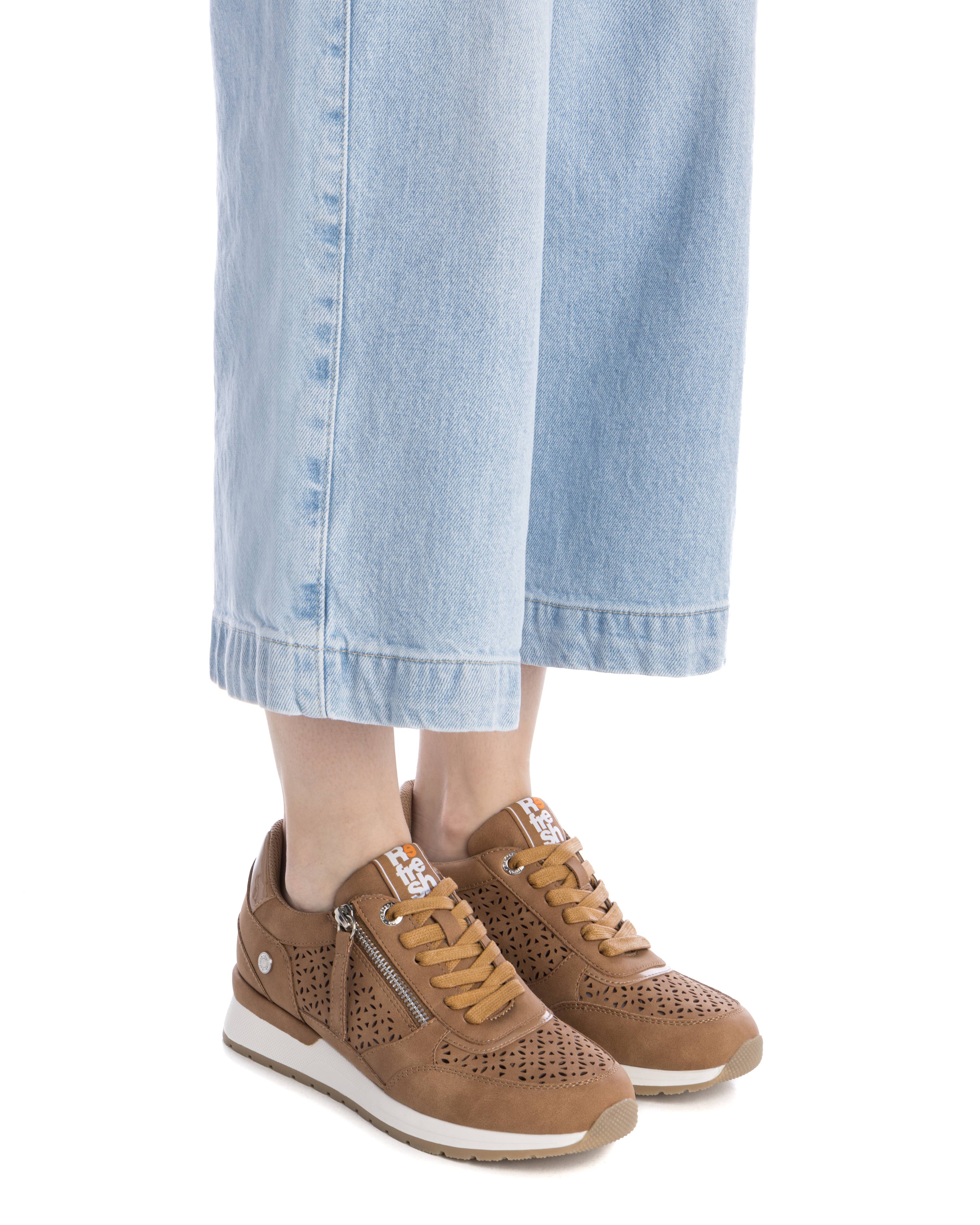 Zapatillas básicas de mujer con cordones - Camel Camel-2