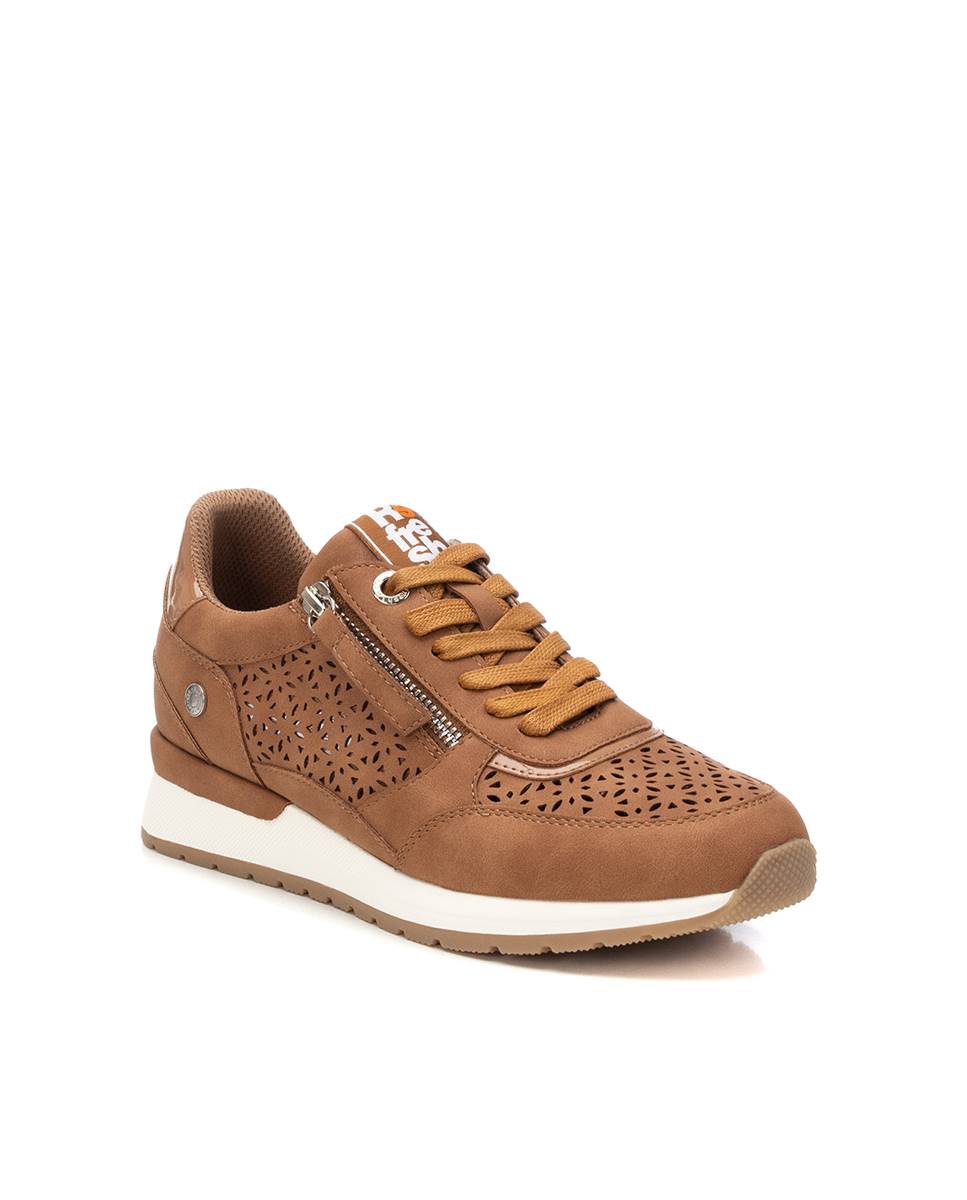 Zapatillas básicas de mujer con cordones - Camel Camel-3