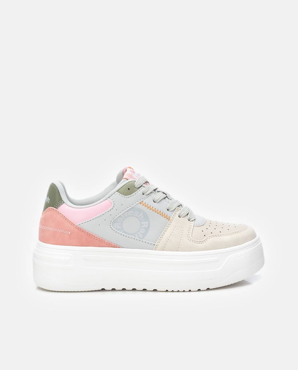 Zapatillas básicas de mujer con doble suela - Beige Beige-1