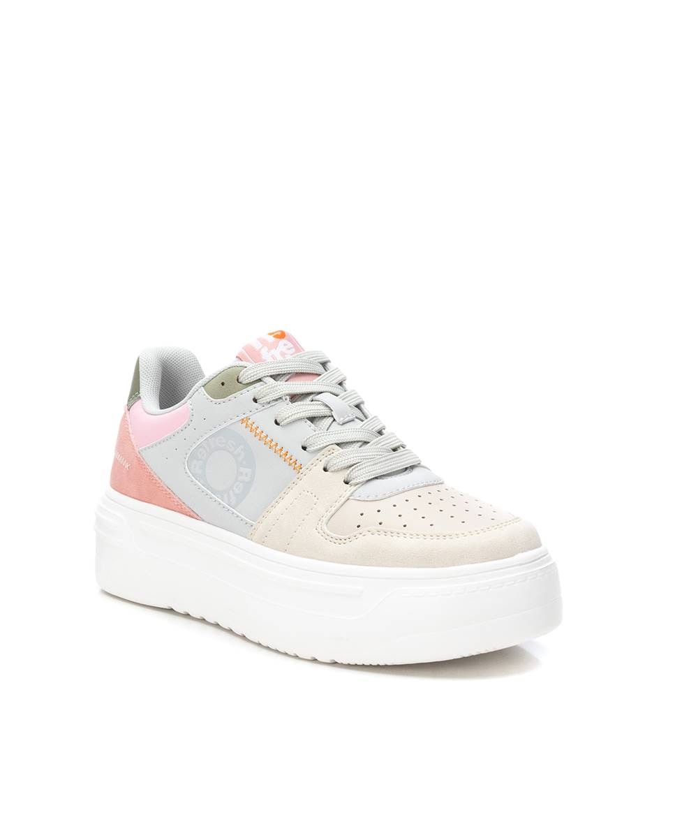 Zapatillas básicas de mujer con doble suela - Beige Beige-3