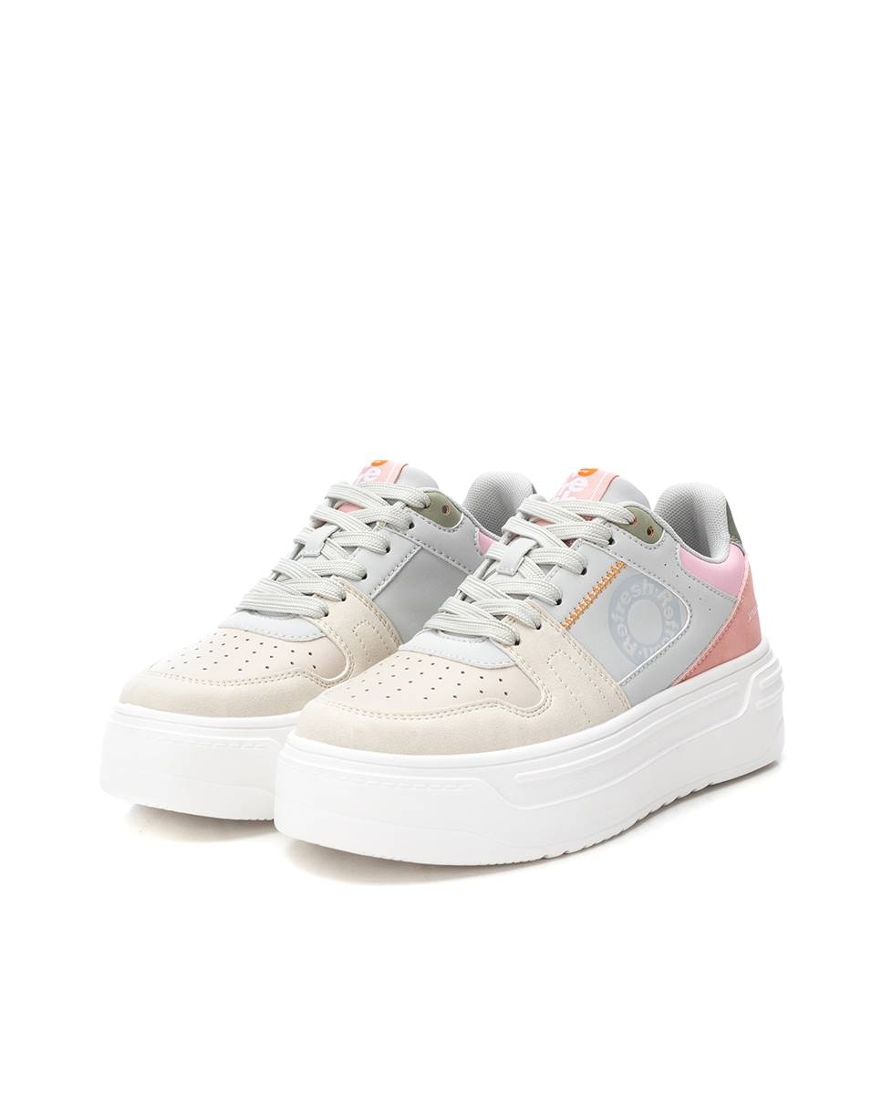Zapatillas básicas de mujer con doble suela - Beige Beige-5