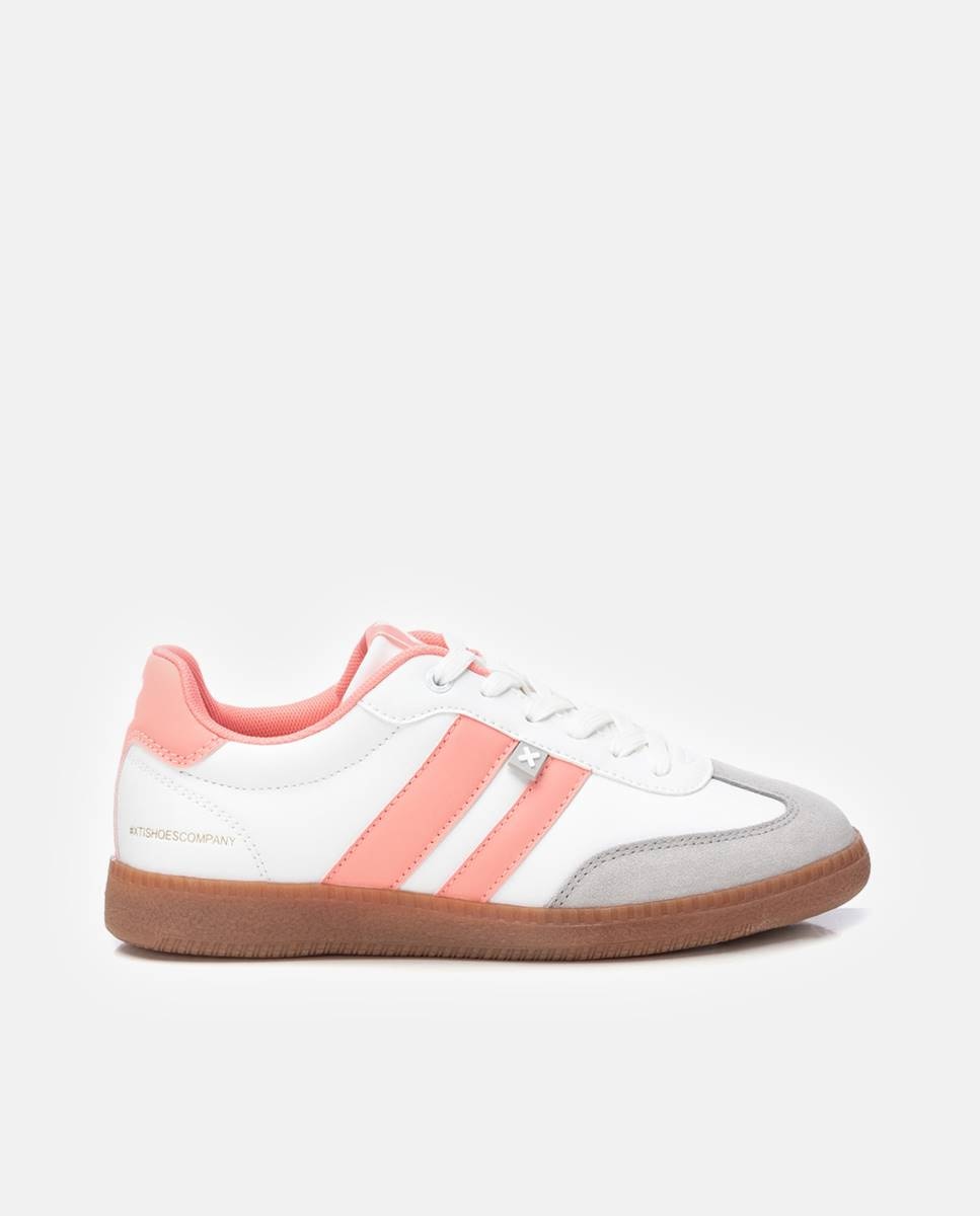 Zapatilla de mujer con cordones - Xti - Coral Coral-1