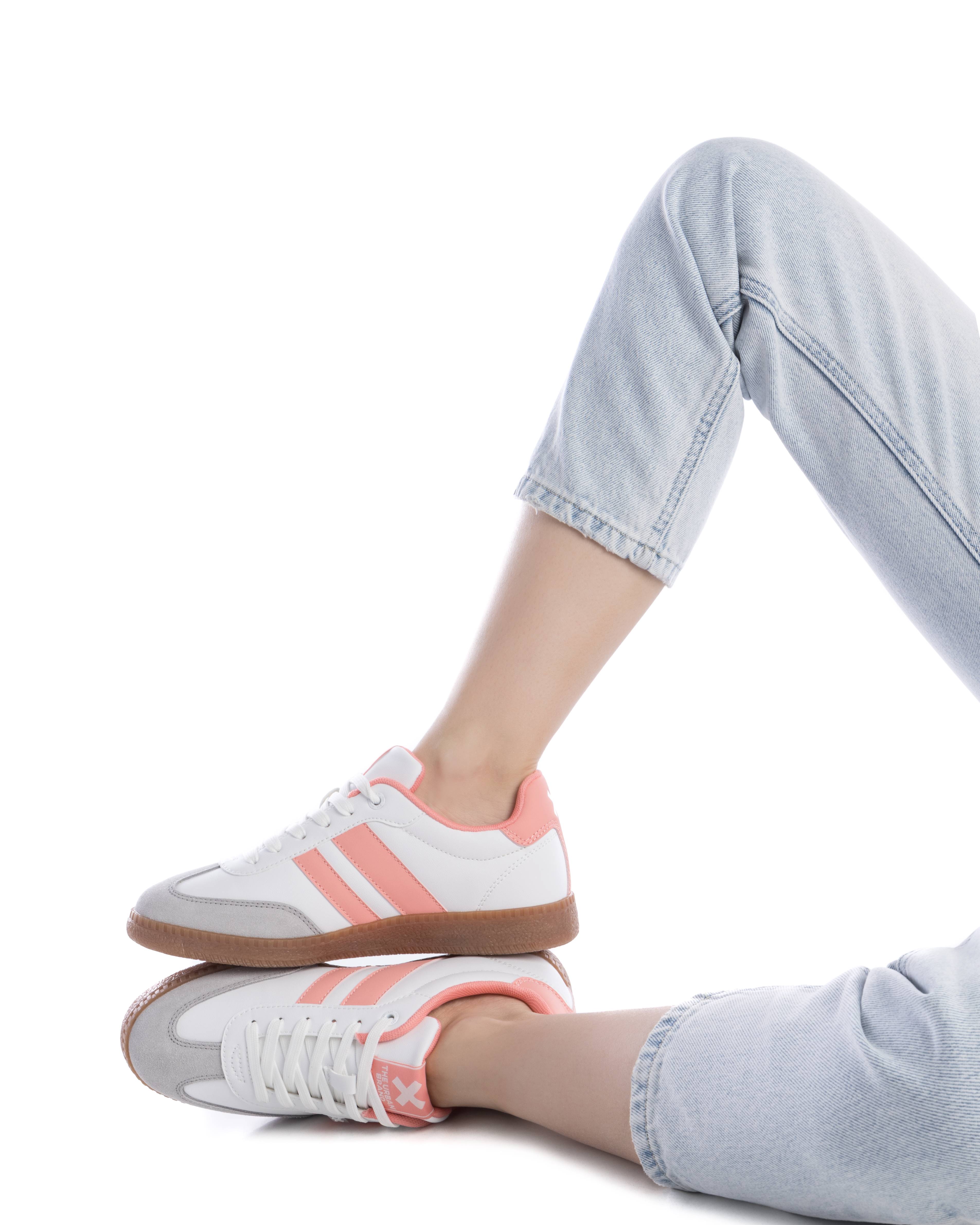 Zapatilla de mujer con cordones - Xti - Coral Coral-2