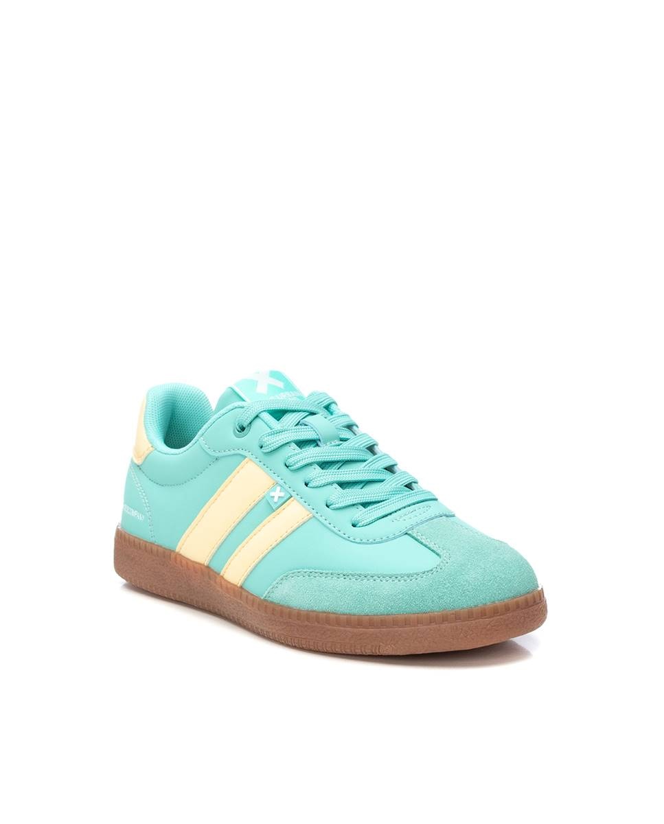 Zapatilla de mujer con cordones - Xti - Verde Verde-4