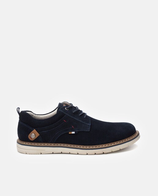 Imagen 0 de Zapatos de cordones de hombre de piel