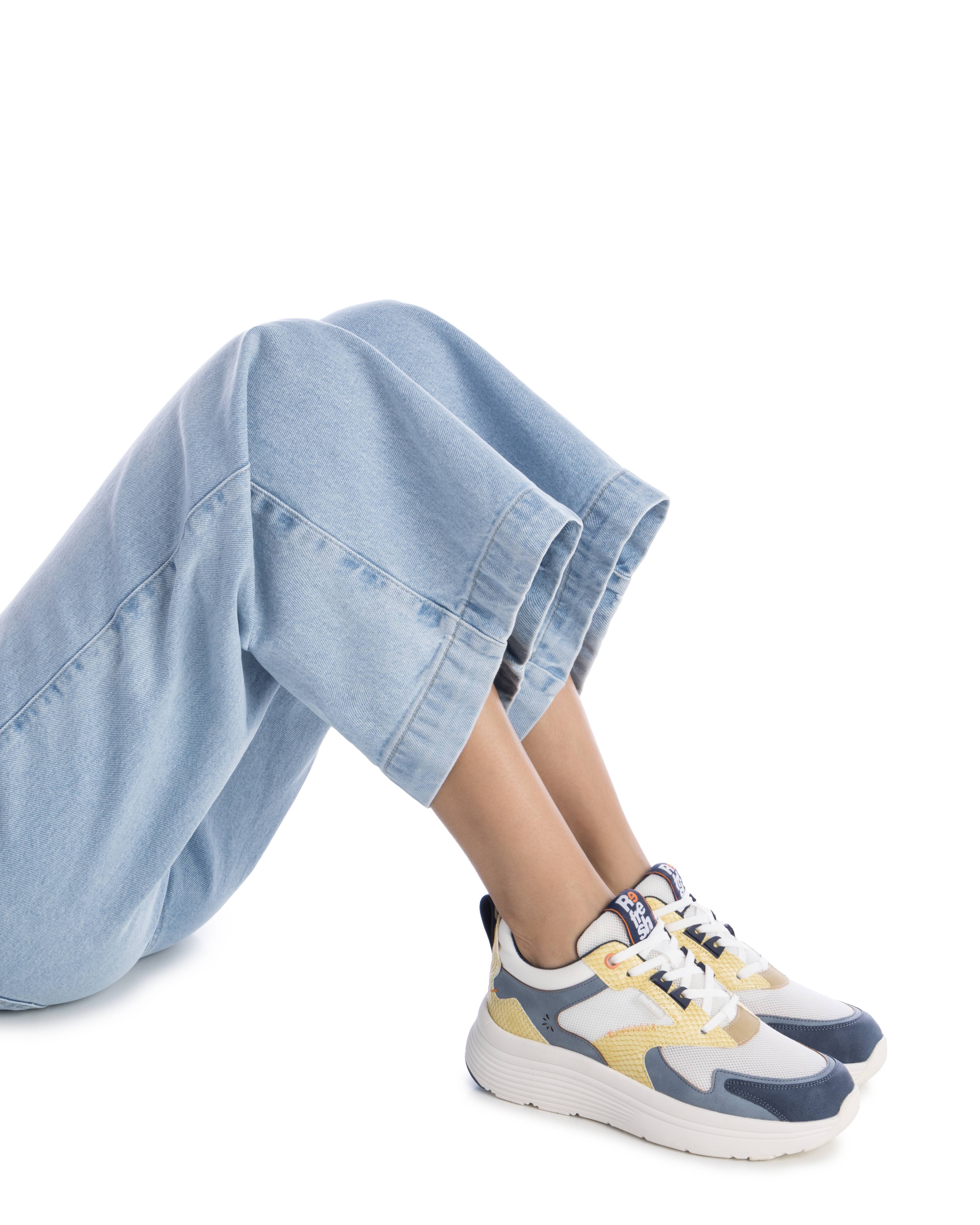 Zapatillas deportivas de mujer con cordones - Refresh - Azul Azul-2