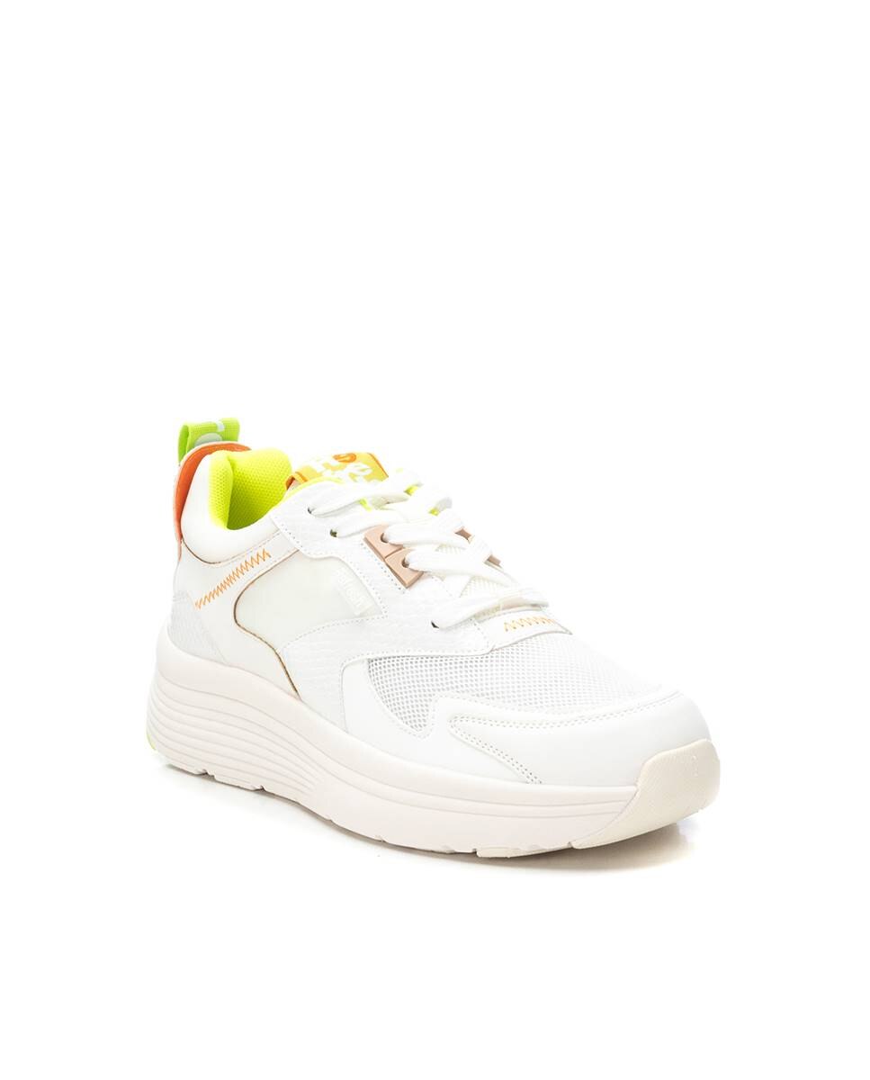 Zapatillas deportivas de mujer con cordones - Refresh - Blanco Blanco-3