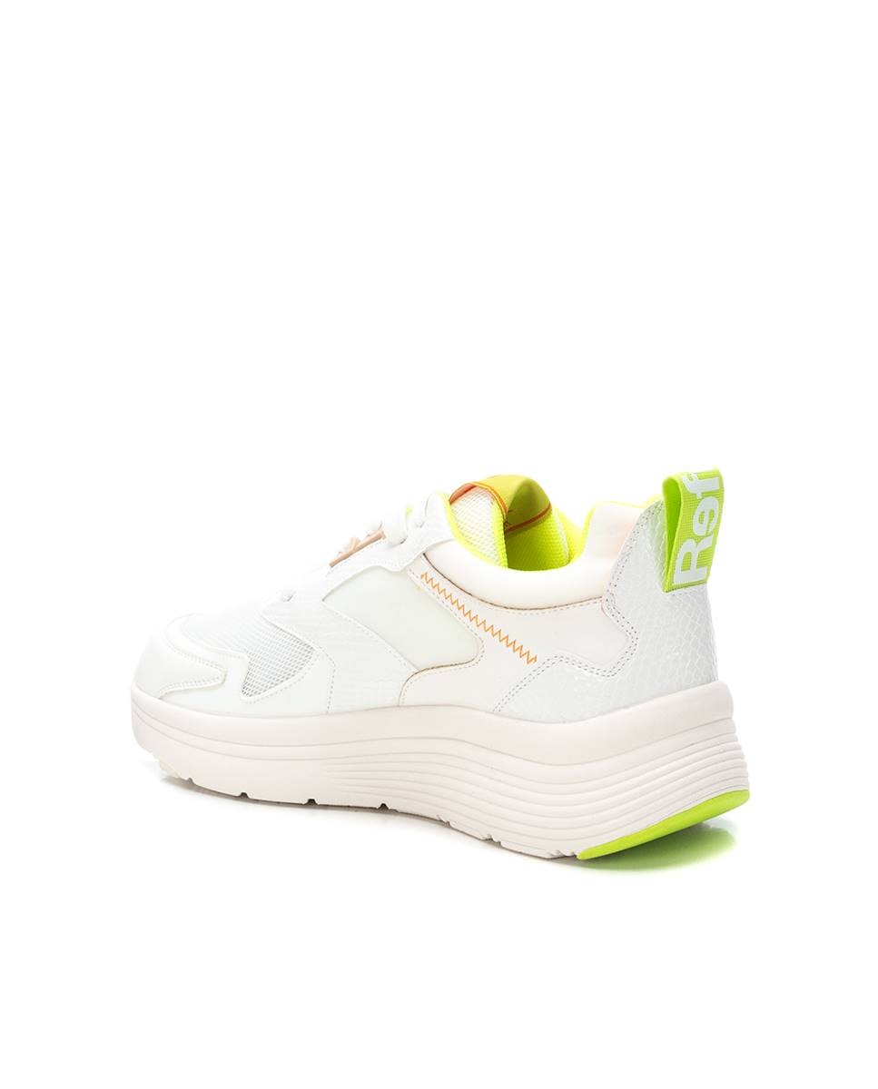 Zapatillas deportivas de mujer con cordones - Refresh - Blanco Blanco-2