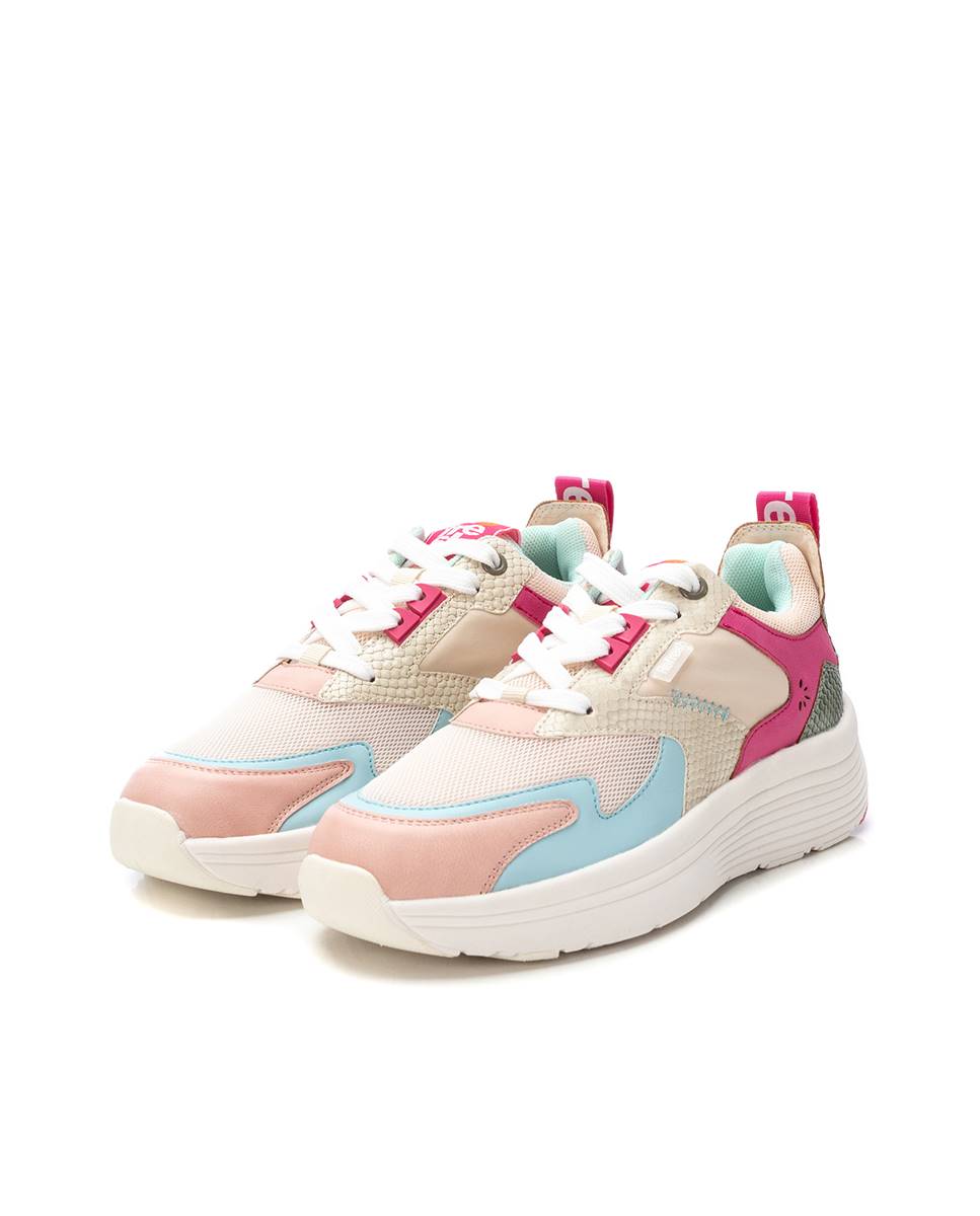 Zapatillas deportivas de mujer con cordones - Refresh - Fucsia Fucsia-5