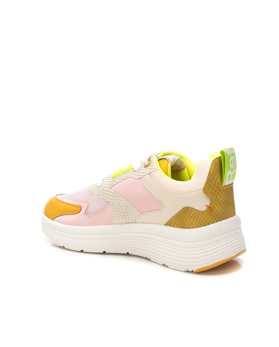 Zapatillas deportivas de mujer con cordones - Refresh - Nude Nude-2