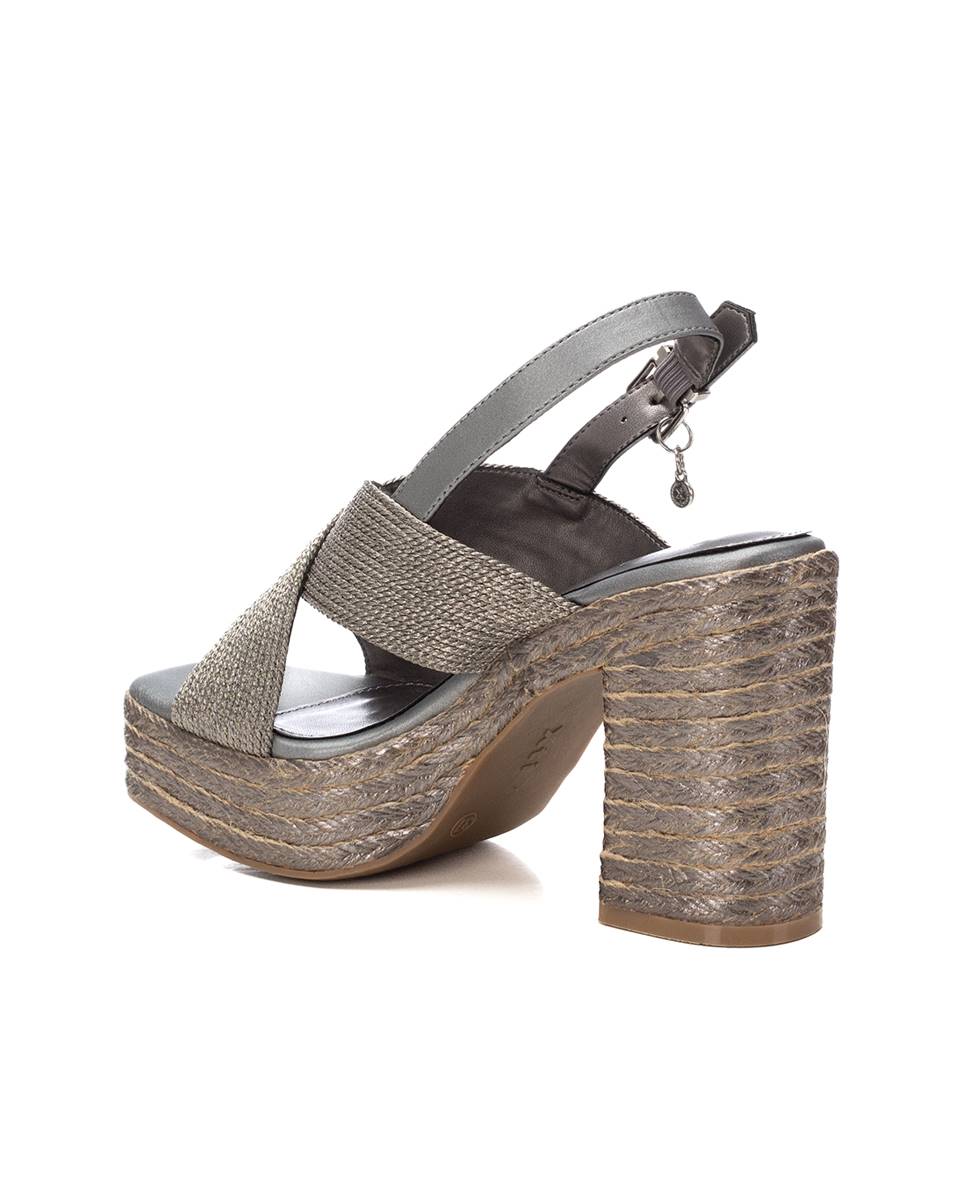 Xti - Sandalias de tacón de mujer con cierre de hebilla.