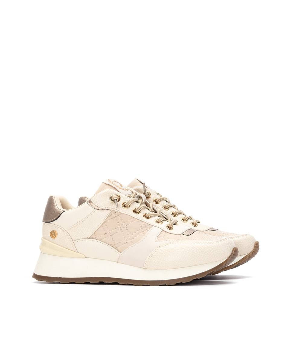Zapatilla de mujer con estampado animal - Xti - Beige Beige-5
