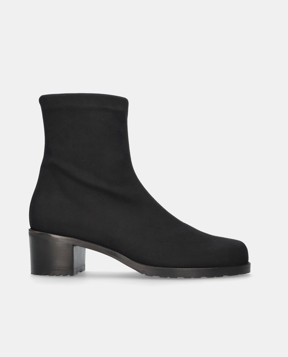 Botines básicos claudette de mujer en tela elástica resistente al agua - Mascaró - Negro Negro-1