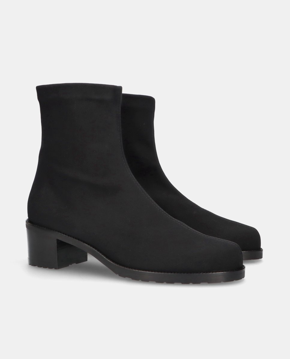 Botines básicos claudette de mujer en tela elástica resistente al agua - Mascaró - Negro Negro-3