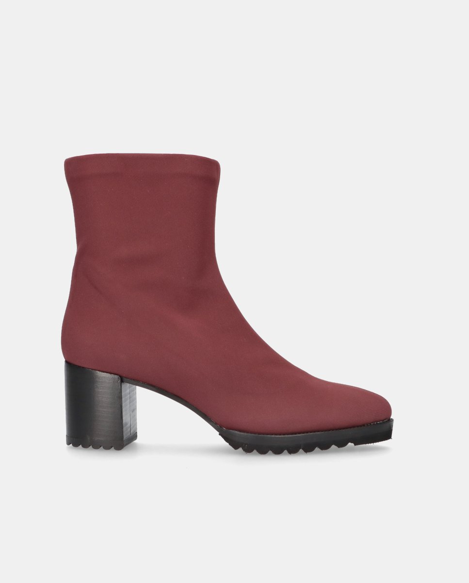 Botines básicos cindy de mujer en tela elástica resistente al agua - Mascaró - Rojo Rojo-1