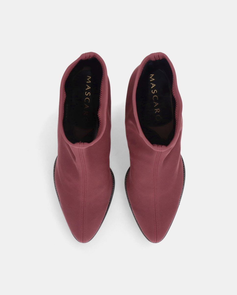 Botines básicos cindy de mujer en tela elástica resistente al agua - Mascaró - Rojo Rojo-2