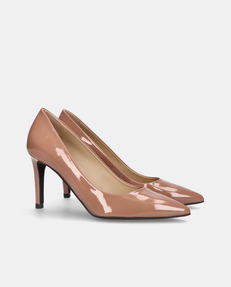 Zapatos de salón renata de mujer en charol - Mascaró - Rosa Rosa-3