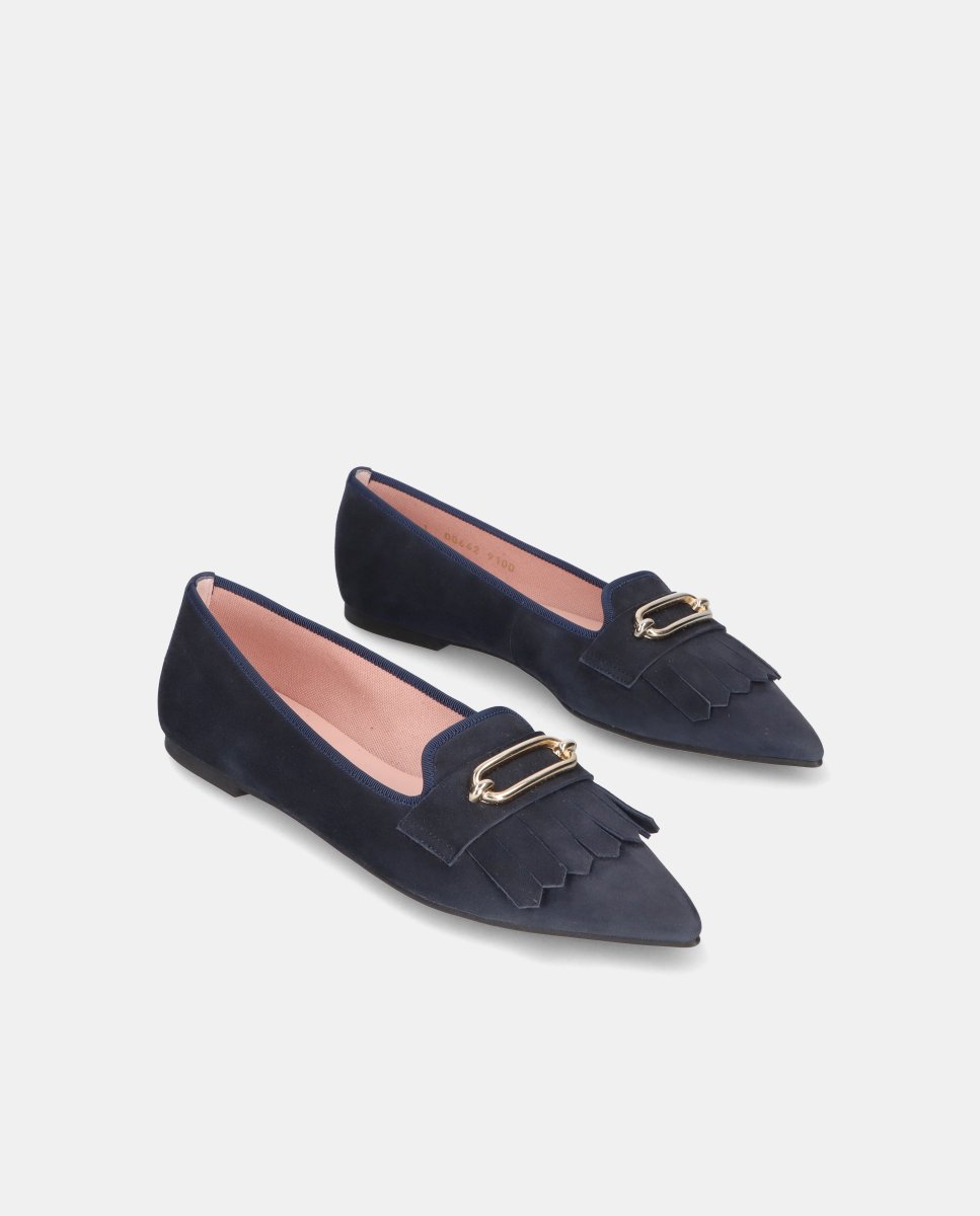 Loafers ella de mujer en ante suave - Pretty Ballerinas - Azul Azul-3