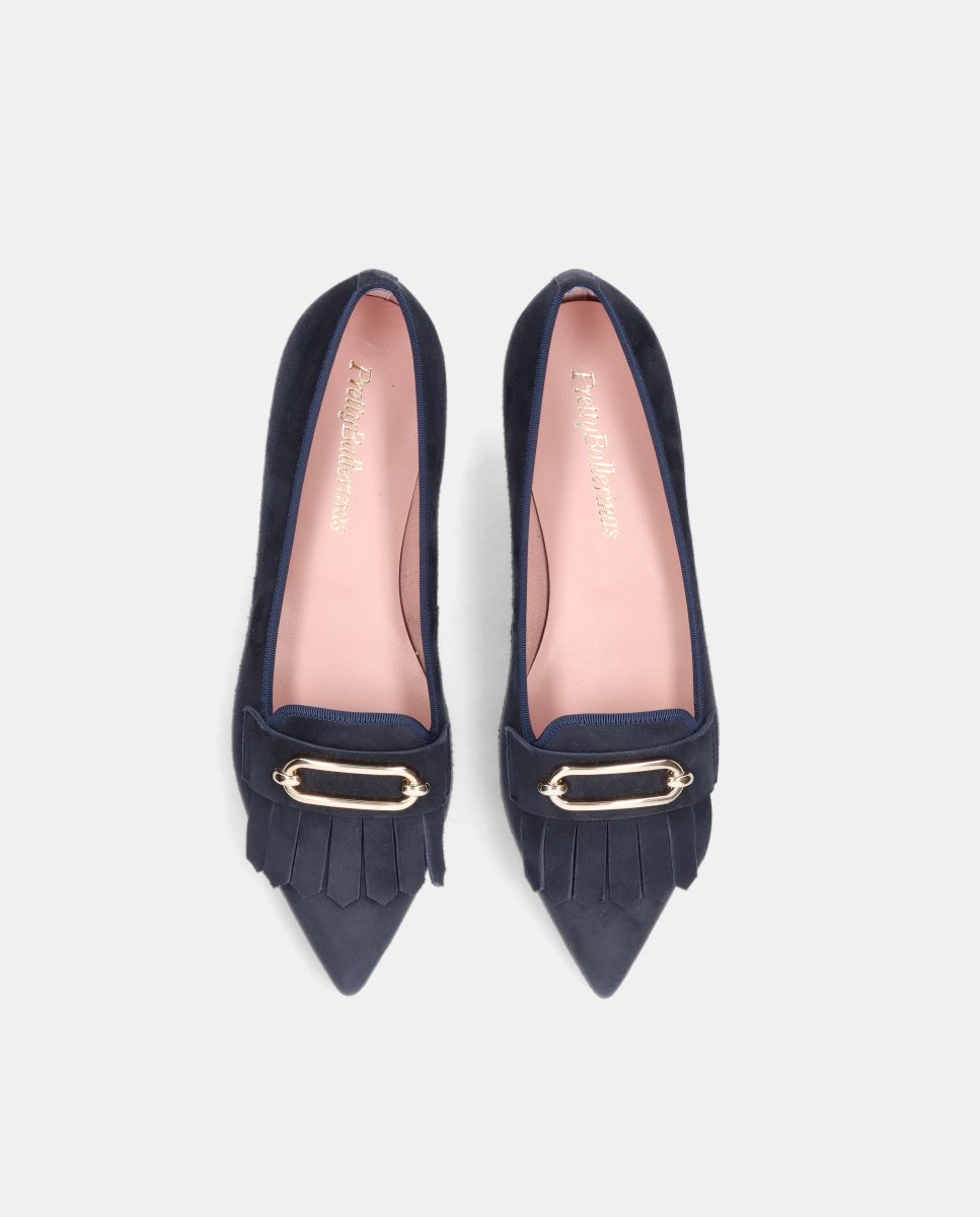 Loafers ella de mujer en ante suave - Pretty Ballerinas - Azul Azul-2