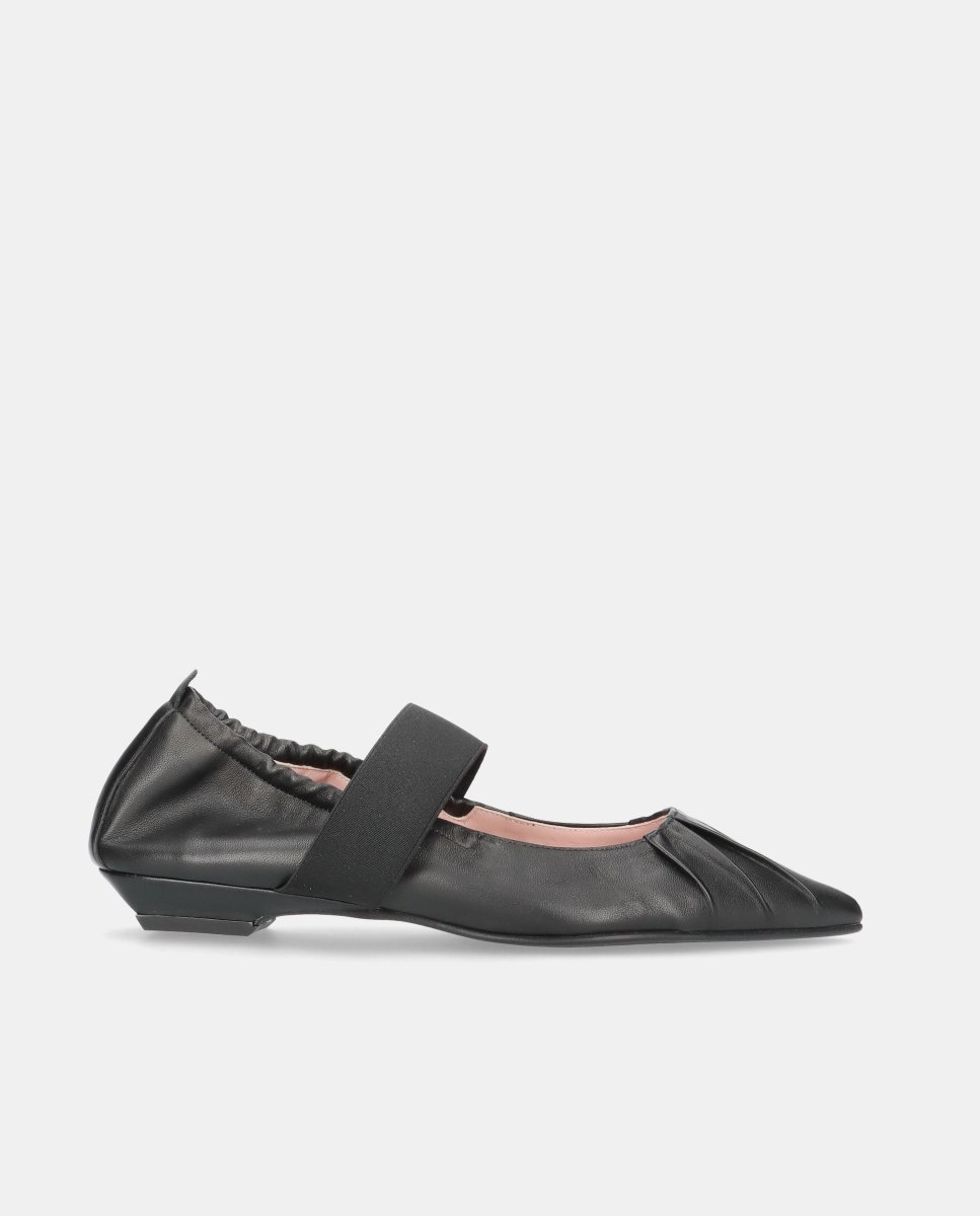 Bailarinas kamala de mujer en napa suave con elástico - Pretty Ballerinas - Negro Negro-1