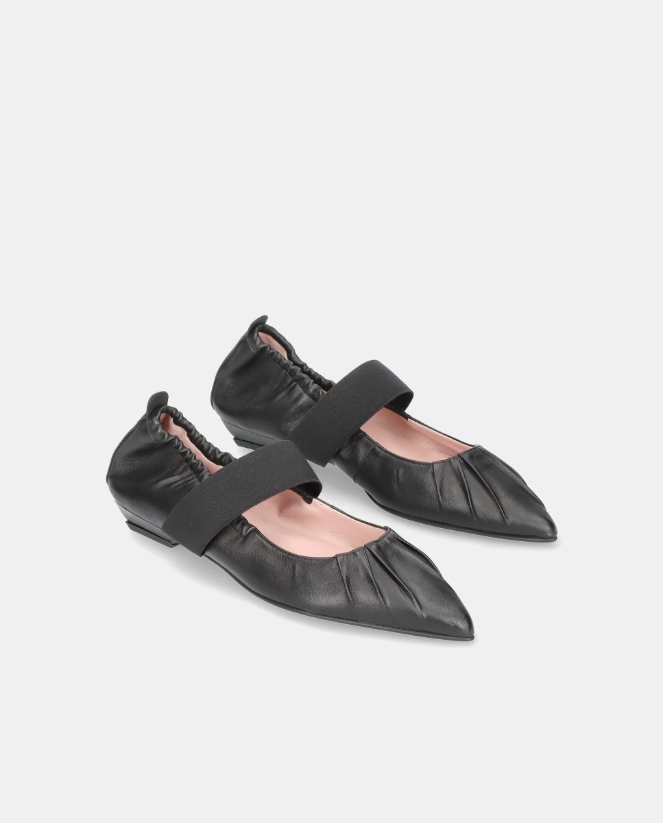 Bailarinas kamala de mujer en napa suave con elástico - Pretty Ballerinas - Negro Negro-3