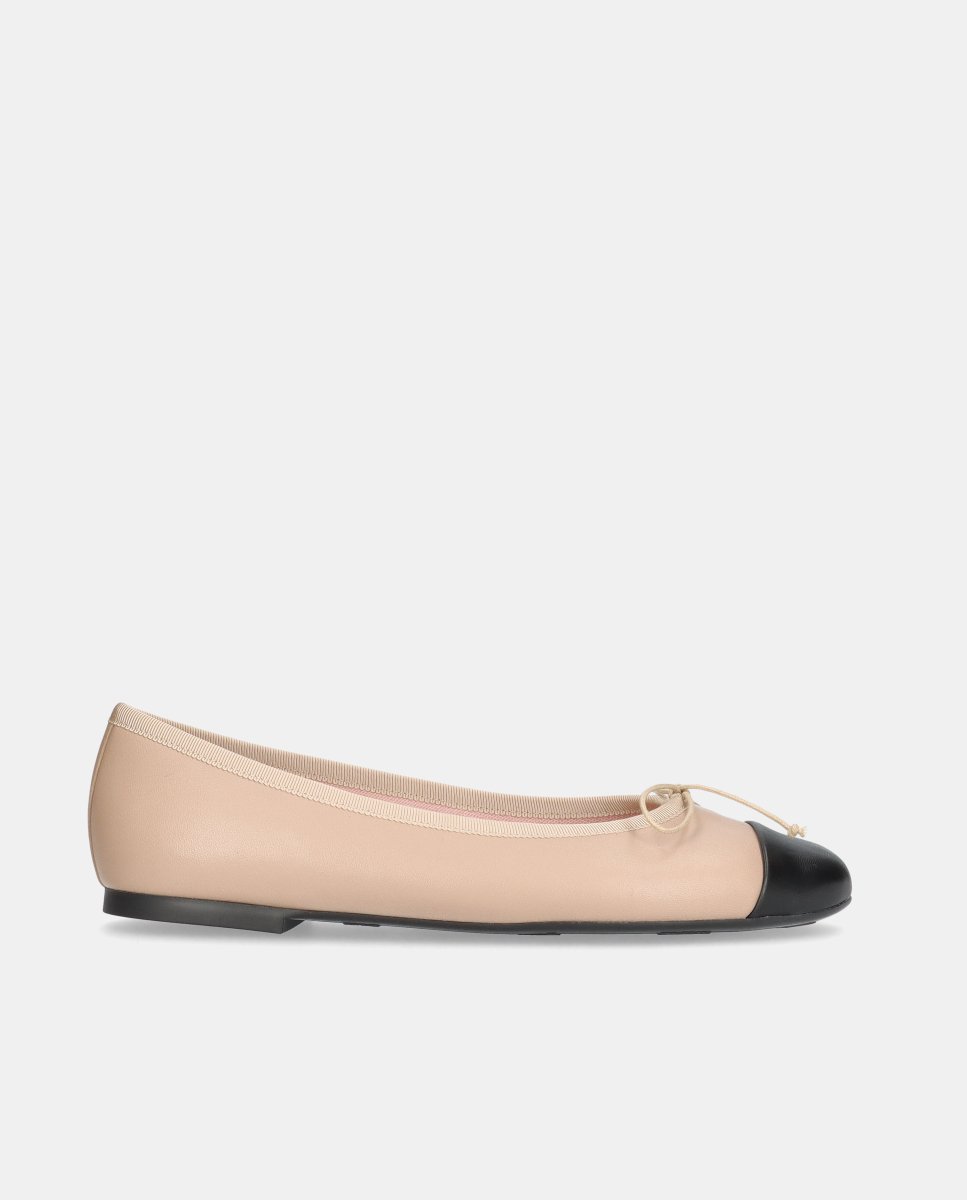 Bailarinas de mujer nicole en napa suave - Pretty Ballerinas - Beige Beige-1