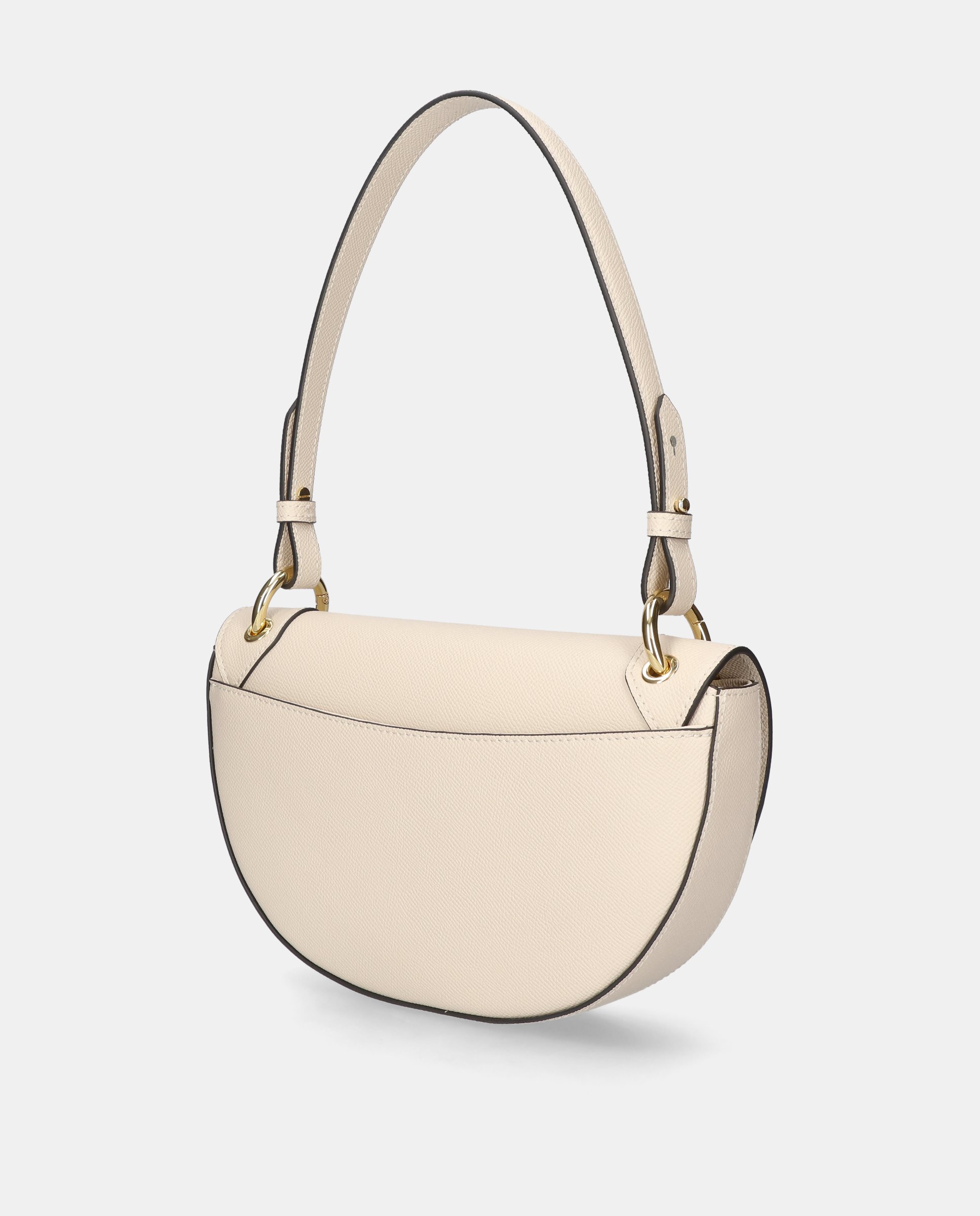 Bolso de hombro de mujer en piel - Mascaró - Blanco Blanco-3