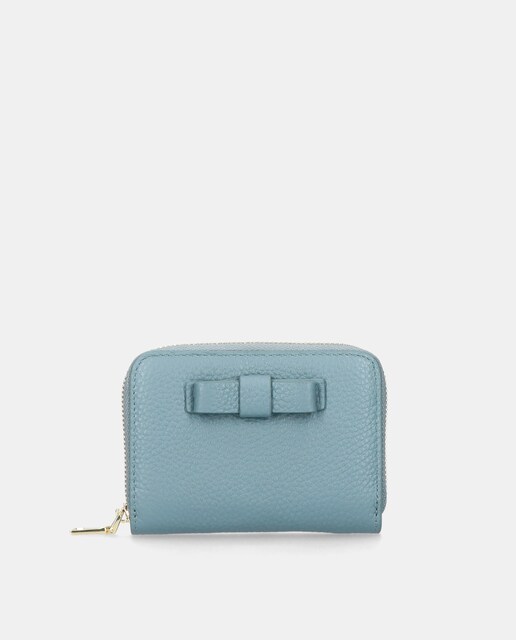 Imagen 0 de Cartera de mujer en piel con cierre de cremallera